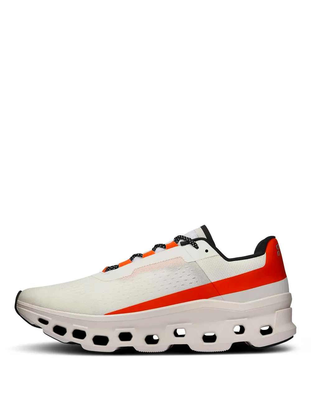 ON RUNNING WOMEN Cloudmonster White Flame  Running Sneakers White Multicolou