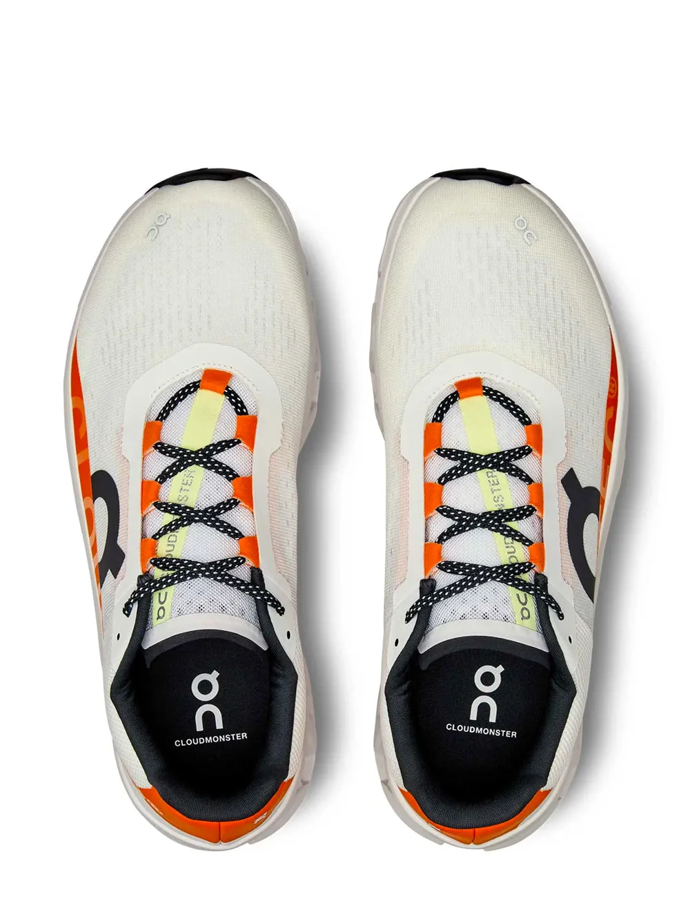 ON RUNNING WOMEN Cloudmonster White Flame  Running Sneakers White Multicolou