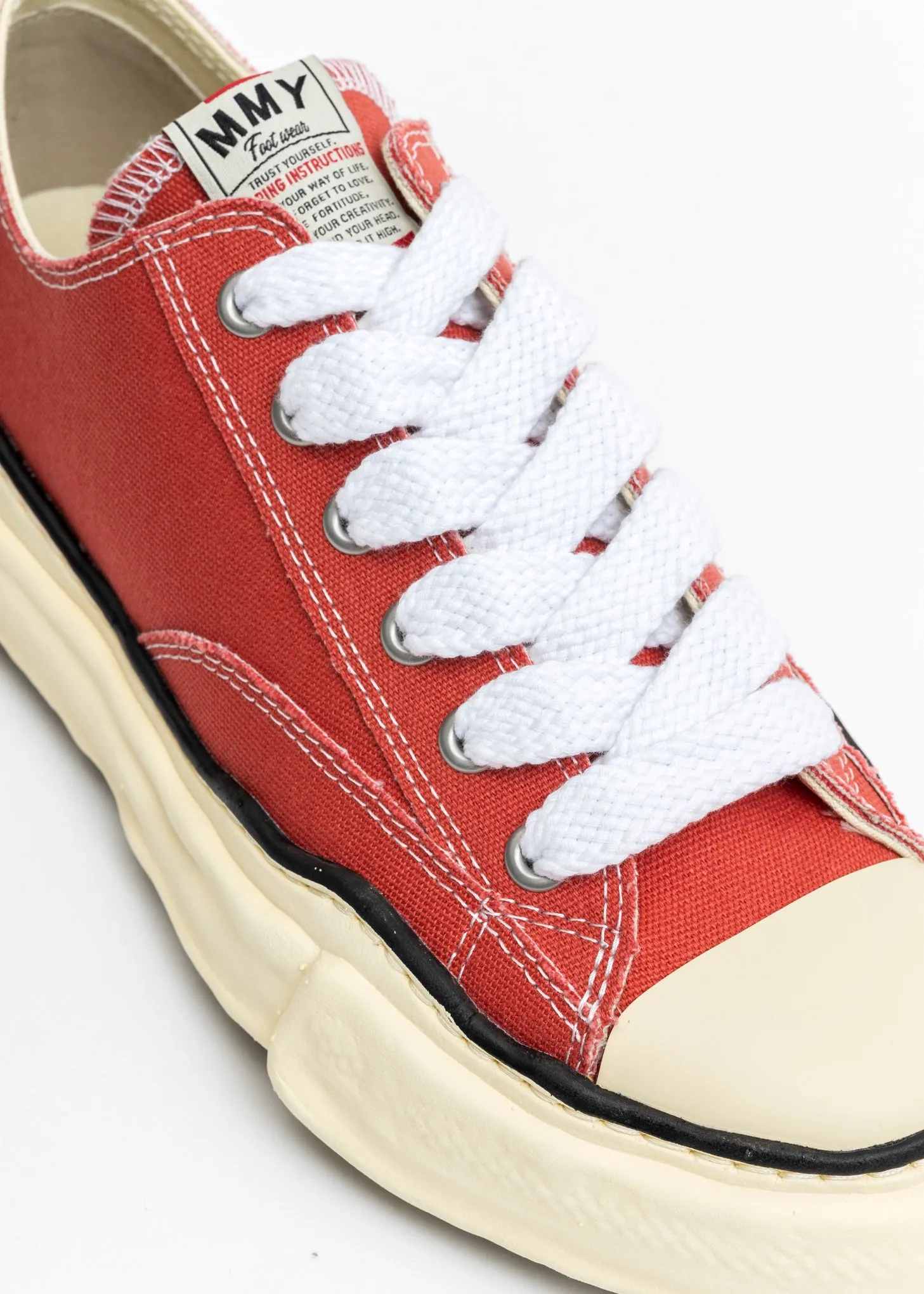 Orange OG Sole Vintage Colour Canvas Low-Top Sneaker (PETERSON LOW)