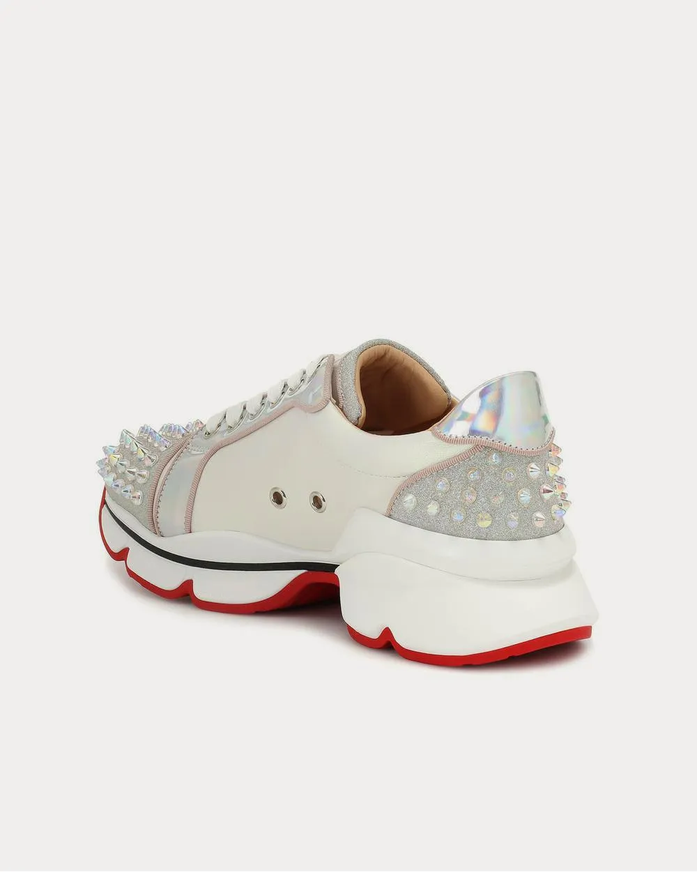 Orlato studded leather Cream Low Top Sneakers