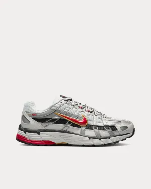 P-6000 White / Varsity Red / Platinum Low Top Sneakers