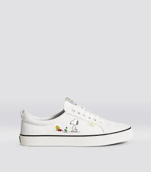 PEANUTS OCA Low Earth Day Off-White Canvas Sneaker Women