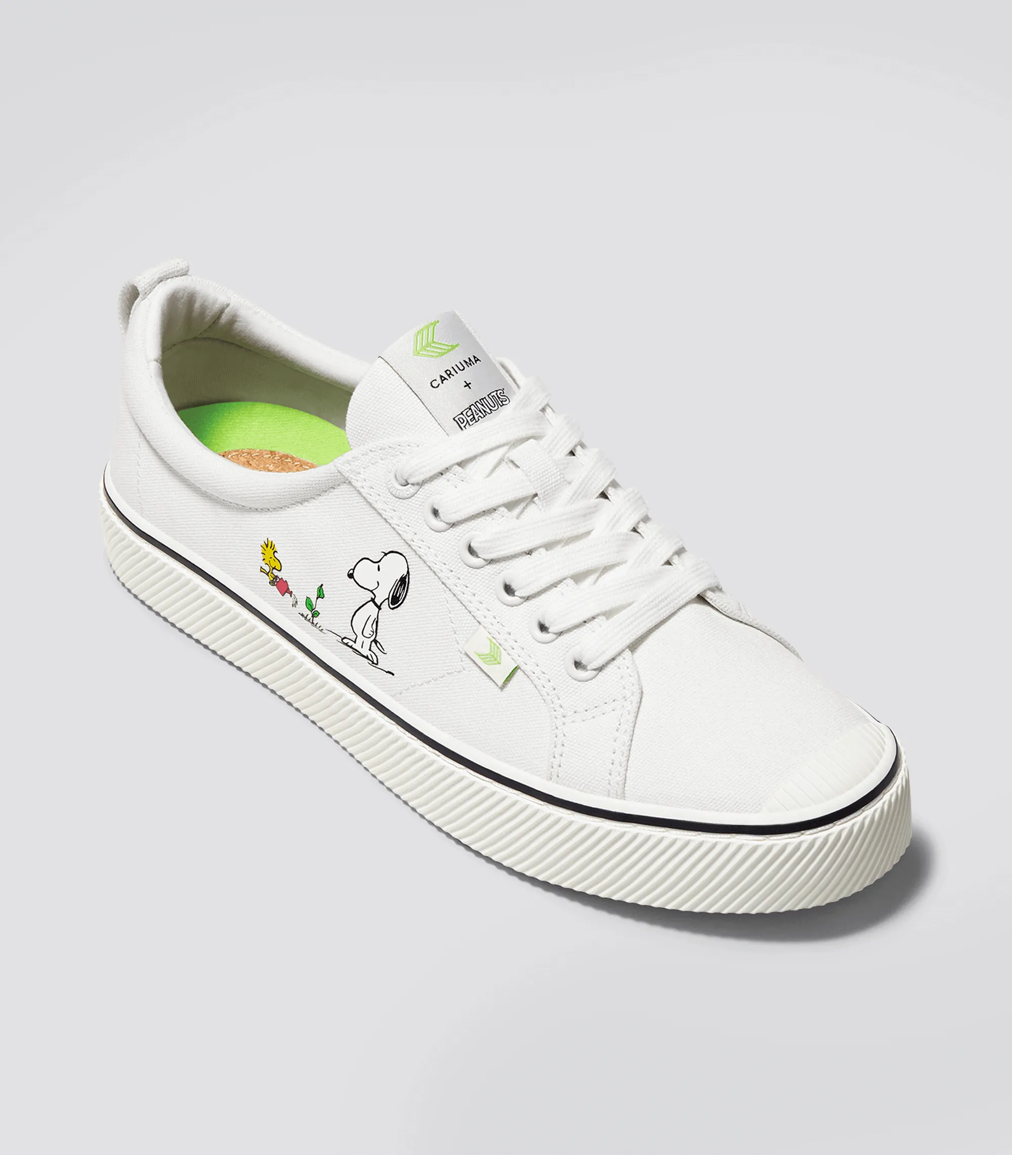 PEANUTS OCA Low Earth Day Off-White Canvas Sneaker Women