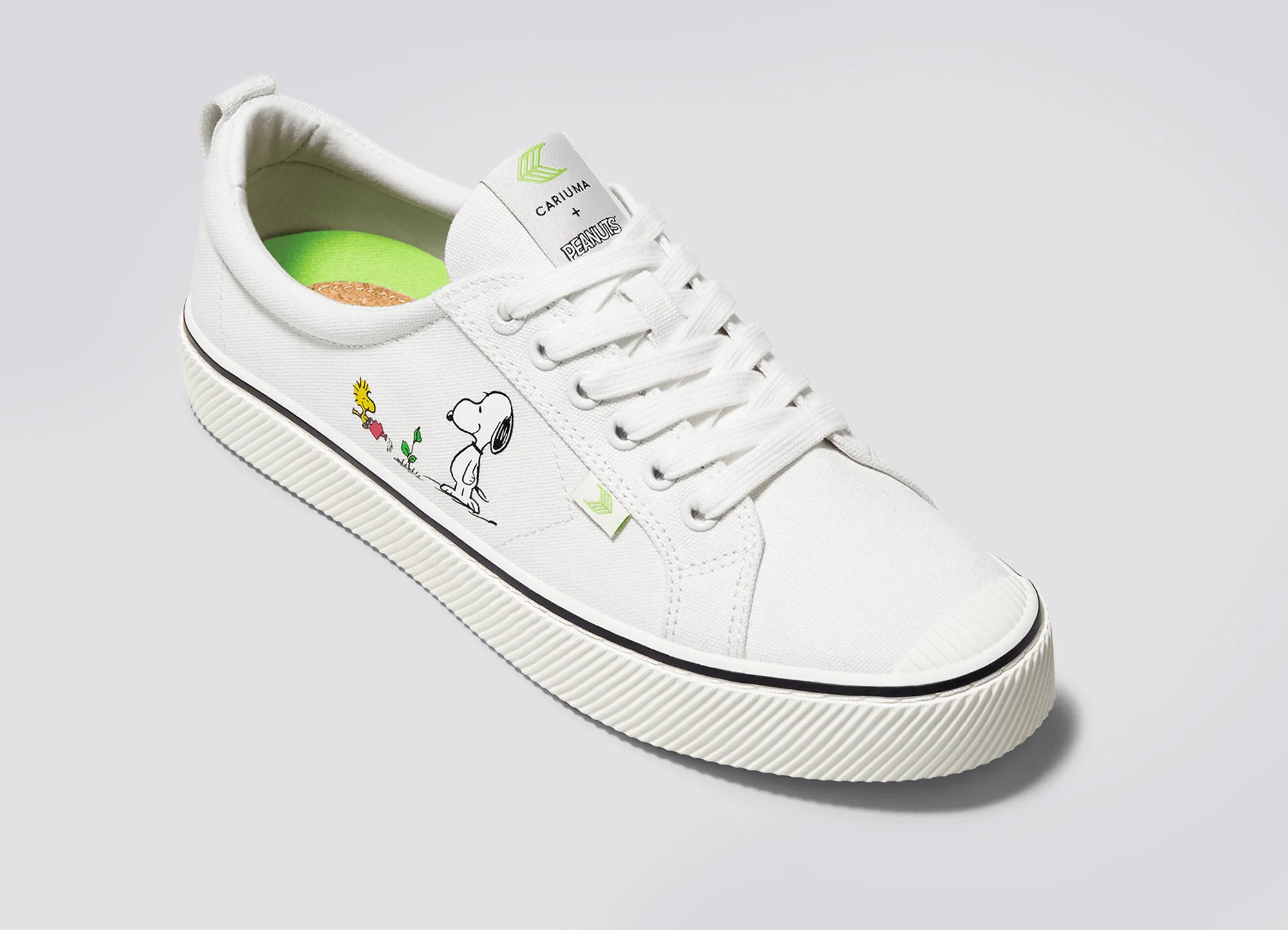 PEANUTS OCA Low Earth Day Off-White Canvas Sneaker Women