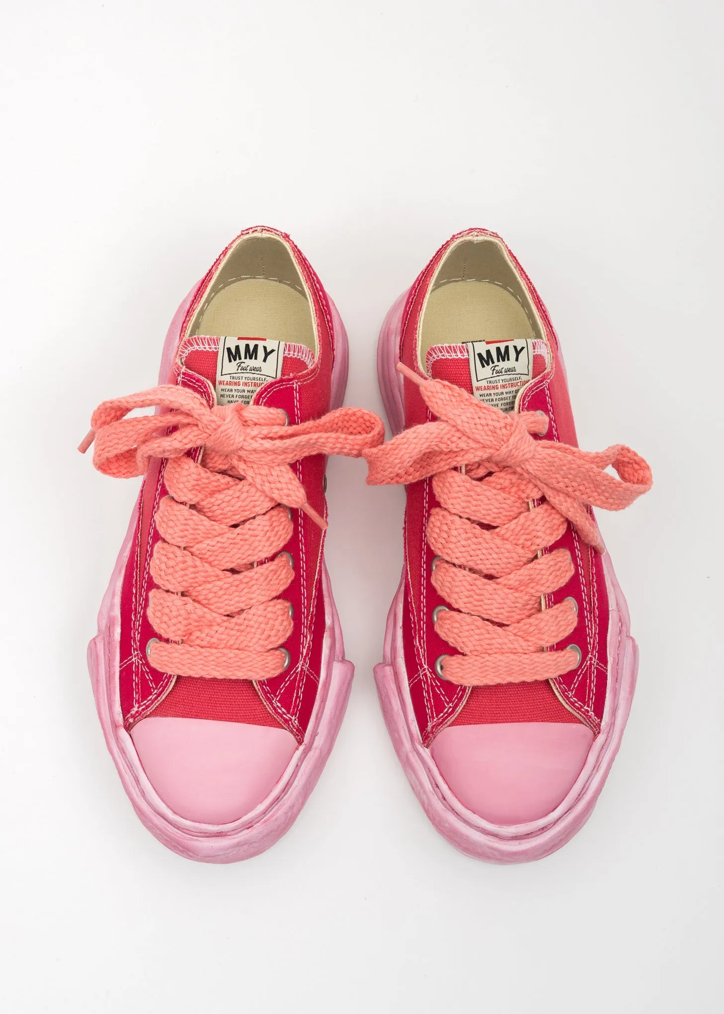 Pink OG Sole Overdyed Canvas Low-Top Sneaker (PETERSON LOW)