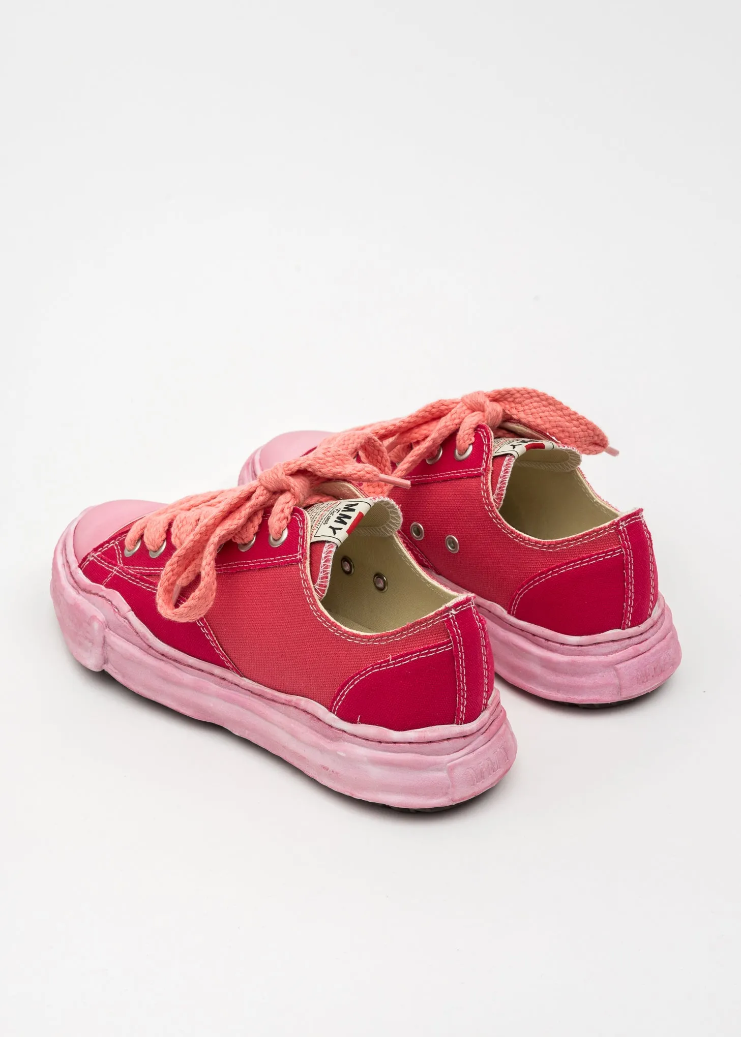 Pink OG Sole Overdyed Canvas Low-Top Sneaker (PETERSON LOW)