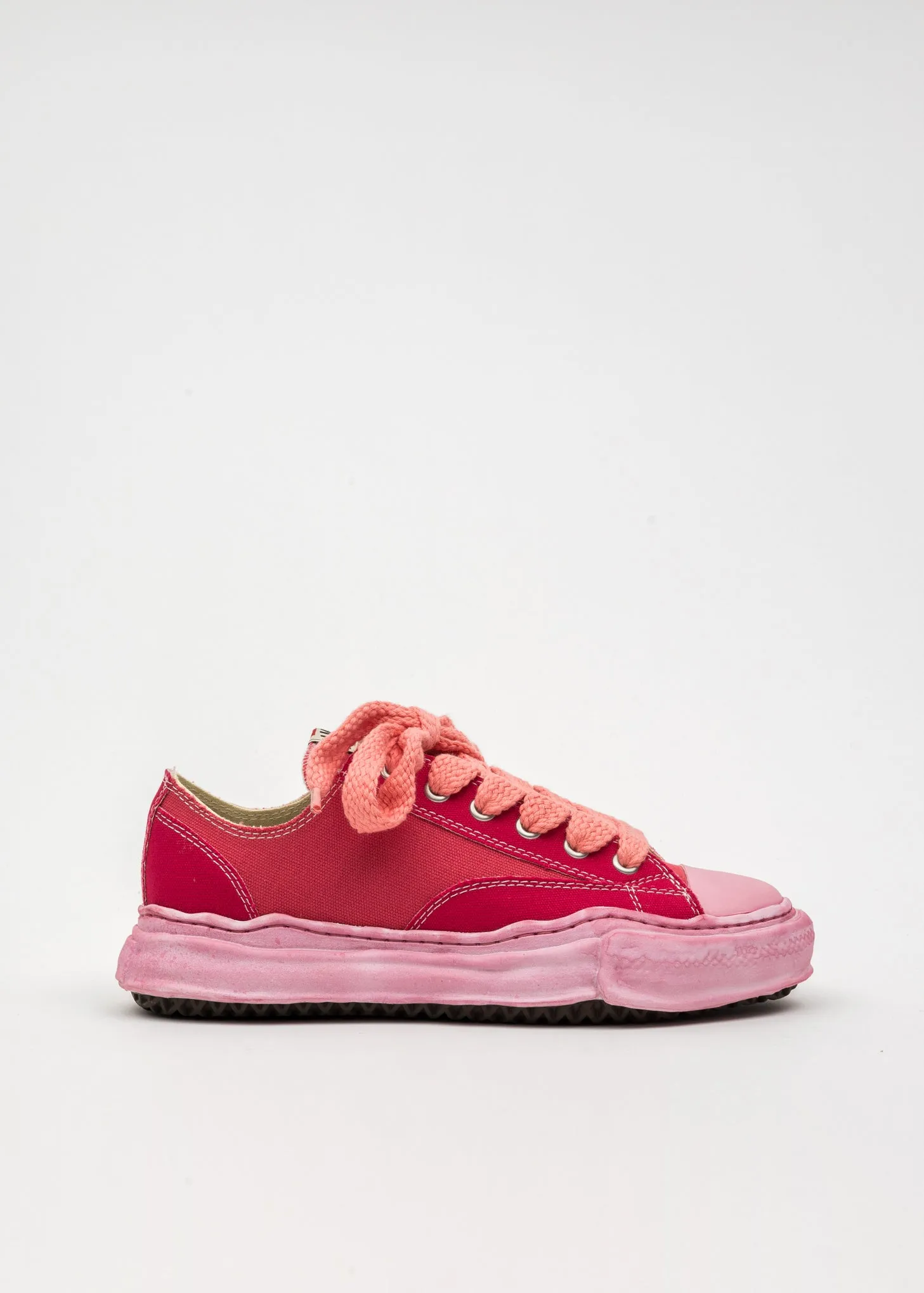 Pink OG Sole Overdyed Canvas Low-Top Sneaker (PETERSON LOW)
