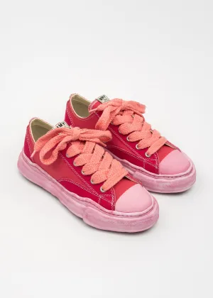 Pink OG Sole Overdyed Canvas Low-Top Sneaker (PETERSON LOW)