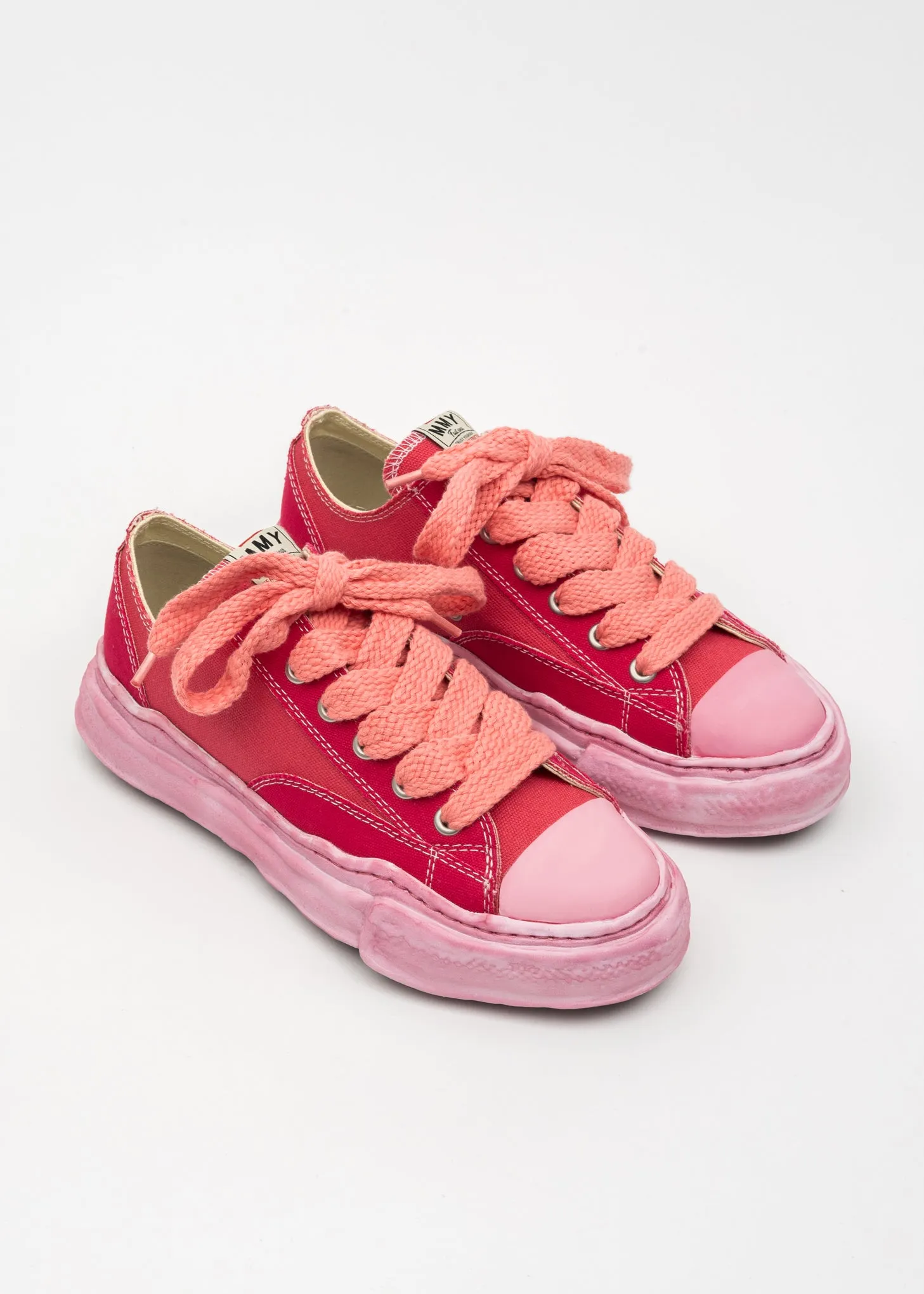 Pink OG Sole Overdyed Canvas Low-Top Sneaker (PETERSON LOW)