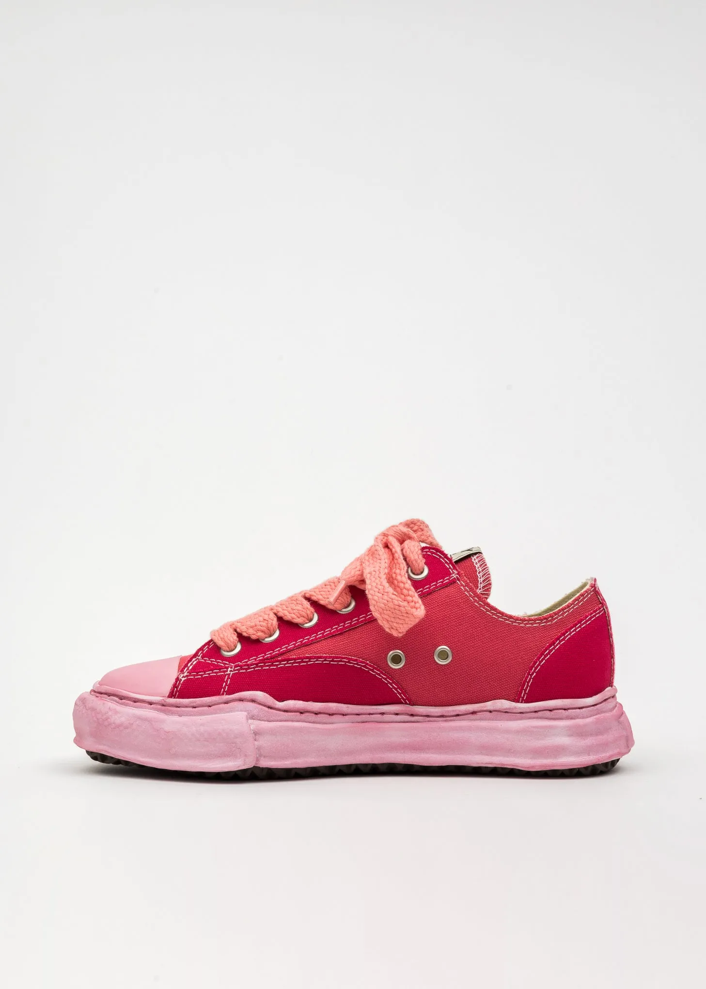 Pink OG Sole Overdyed Canvas Low-Top Sneaker (PETERSON LOW)