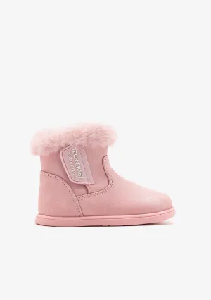 Pink Respectful Plush Boots