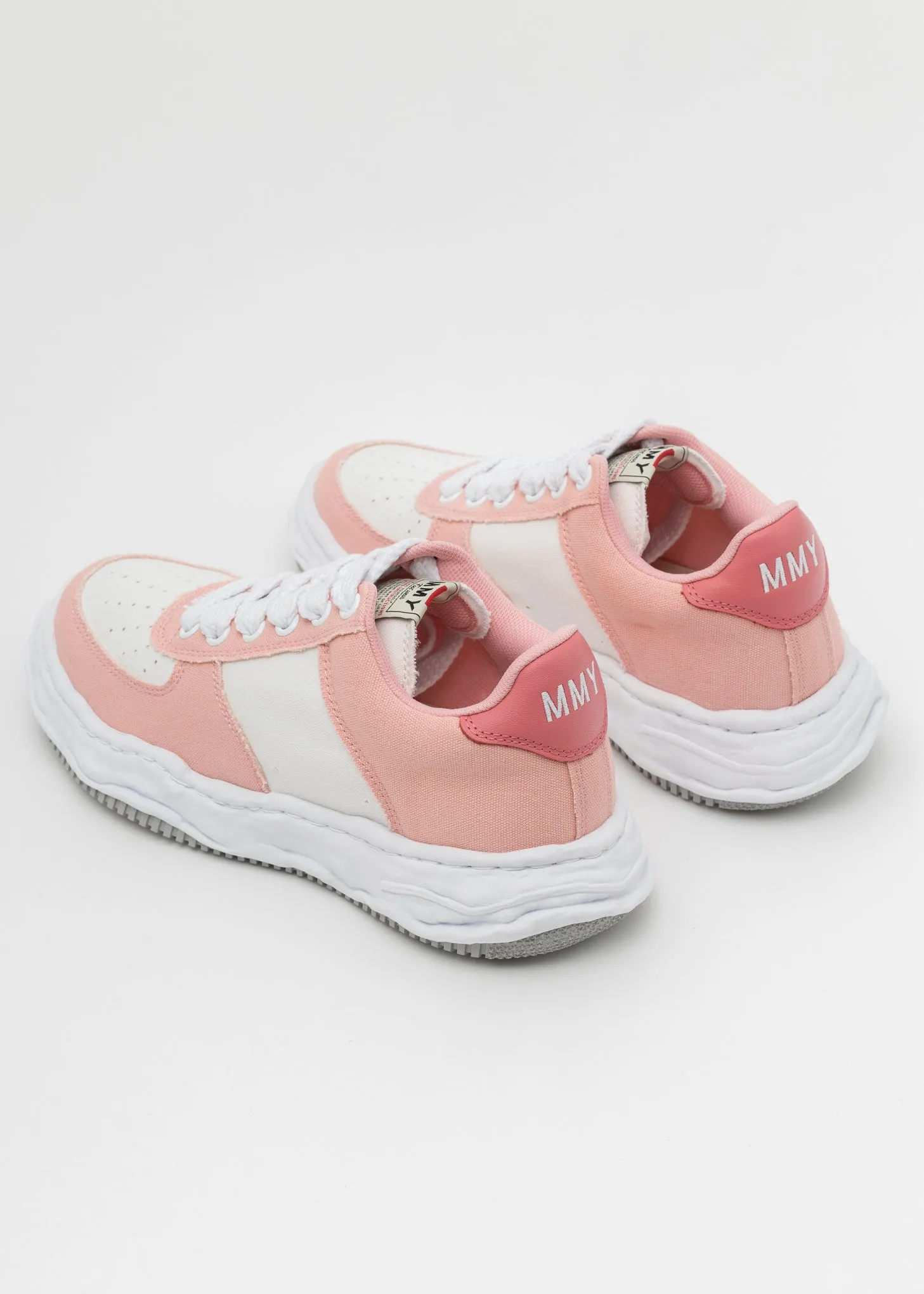 PNK/WHT OG Sole Canvas Low-Top Sneaker (WAYNE LOW)