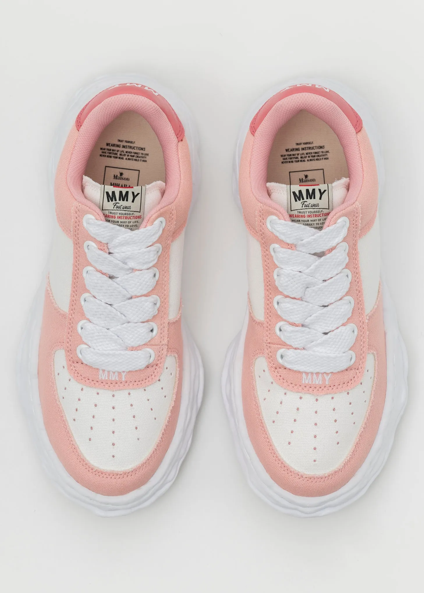 PNK/WHT OG Sole Canvas Low-Top Sneaker (WAYNE LOW)