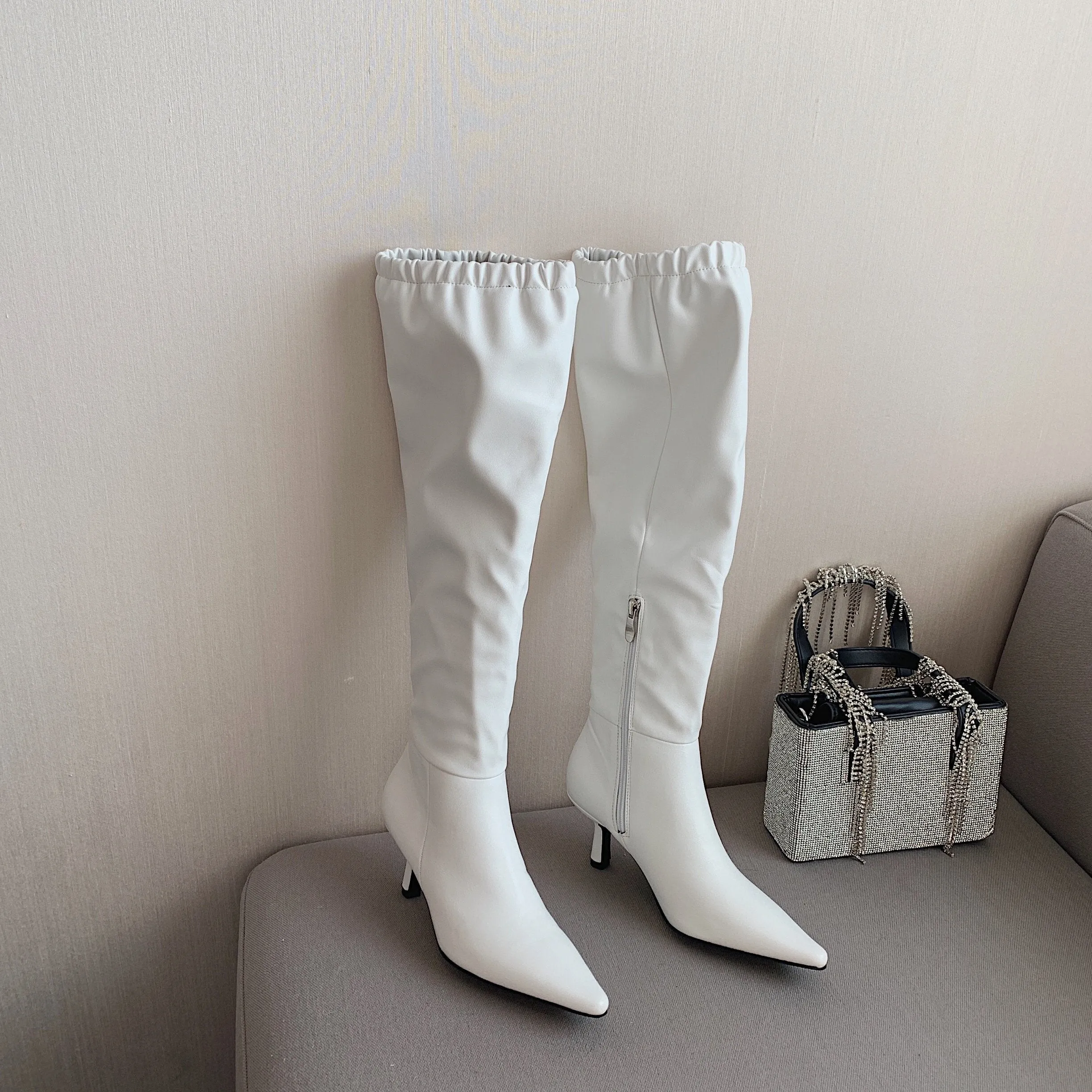 Pointed Toe Side Zip Boots