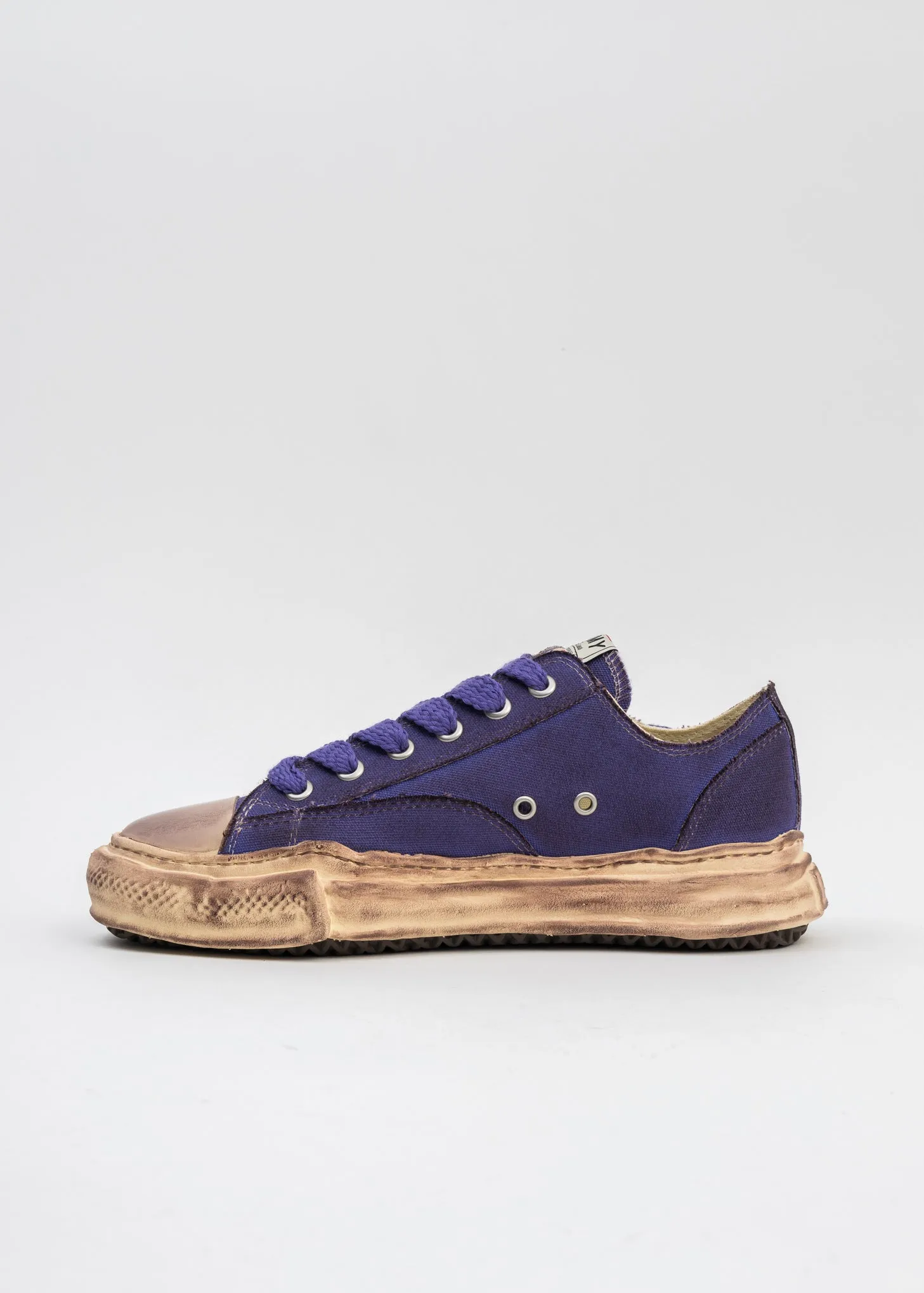 Purple OG Sole Canvas Low-Top Sneaker (PETERSON DIRTY)