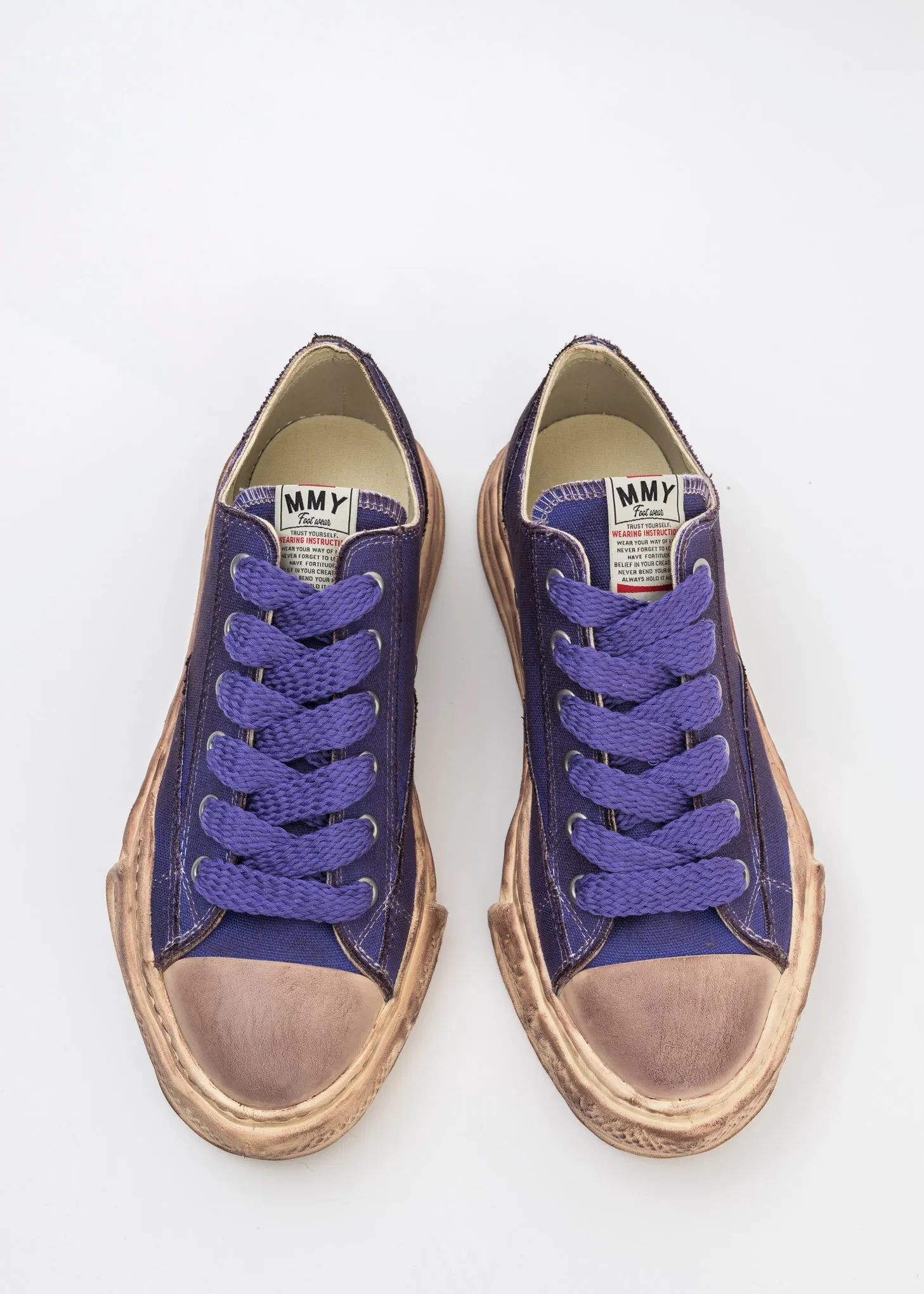 Purple OG Sole Canvas Low-Top Sneaker (PETERSON DIRTY)