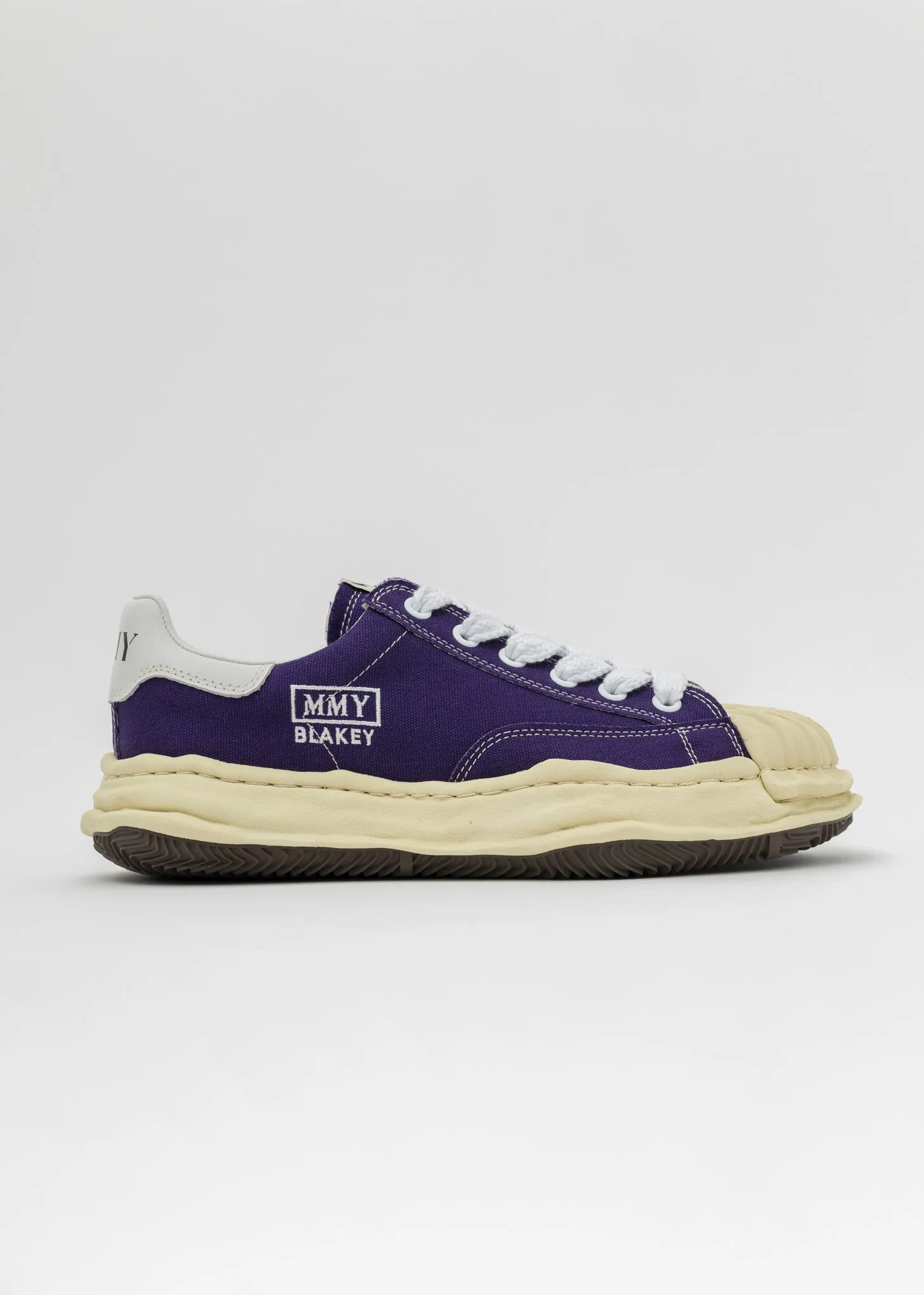 Purple OG Sole Vintage Colour Canvas Low-Top Sneaker (BLAKEY LOW)