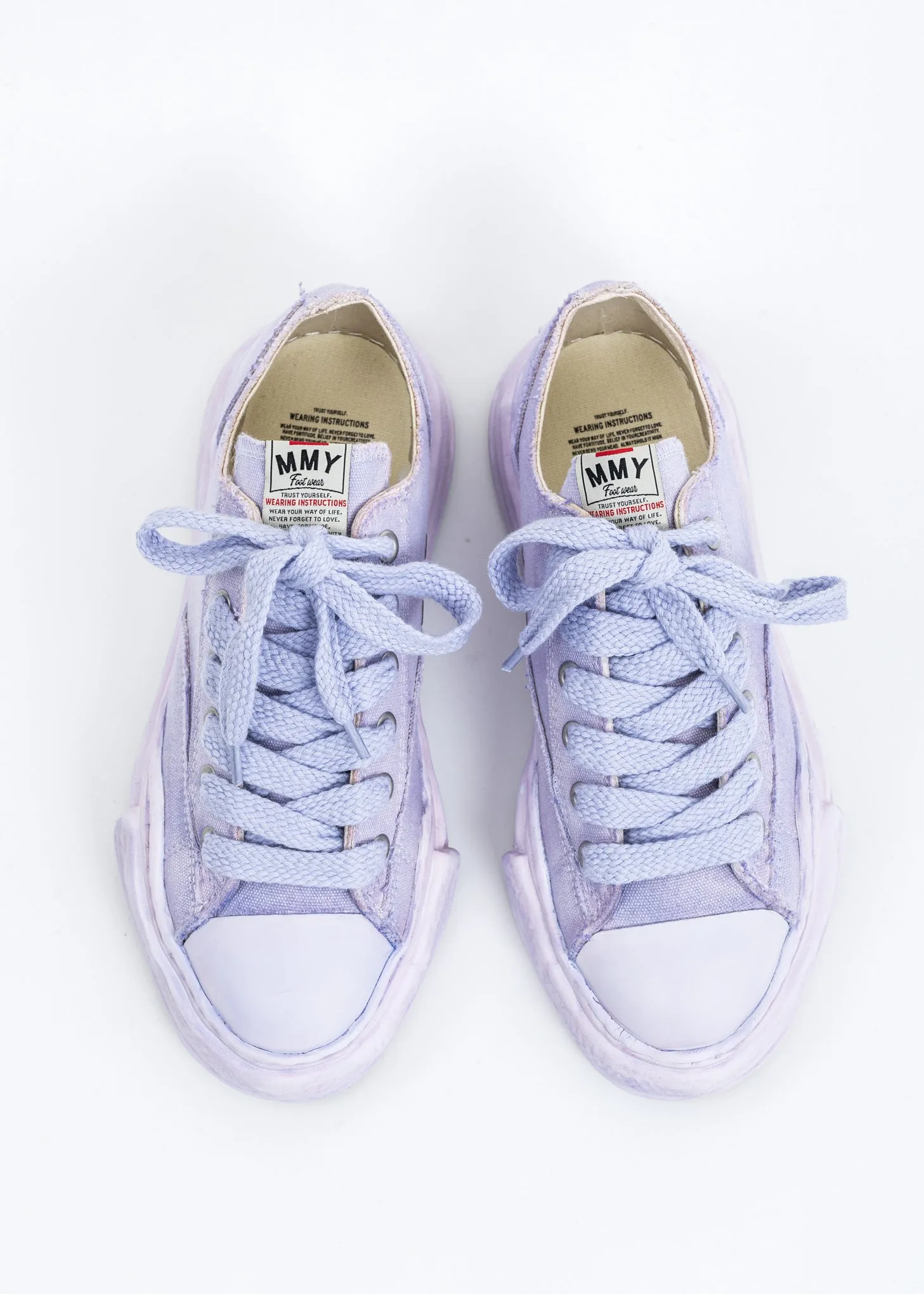 Purple Original Sole Overdyed Canvas Sneaker (PETERSON LOW)