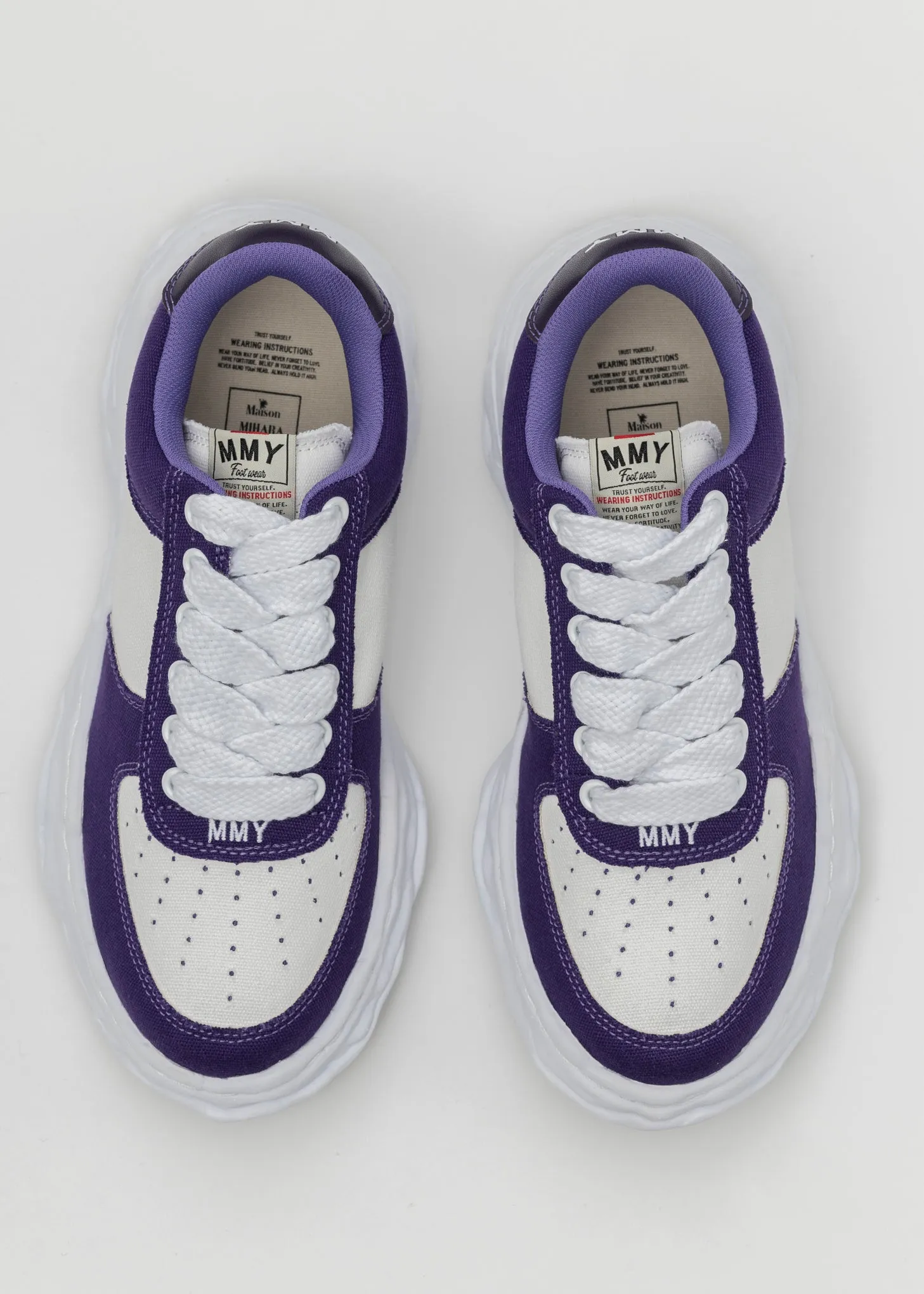 PUR/WHT OG Sole Canvas Low-Top Sneaker (WAYNE LOW)