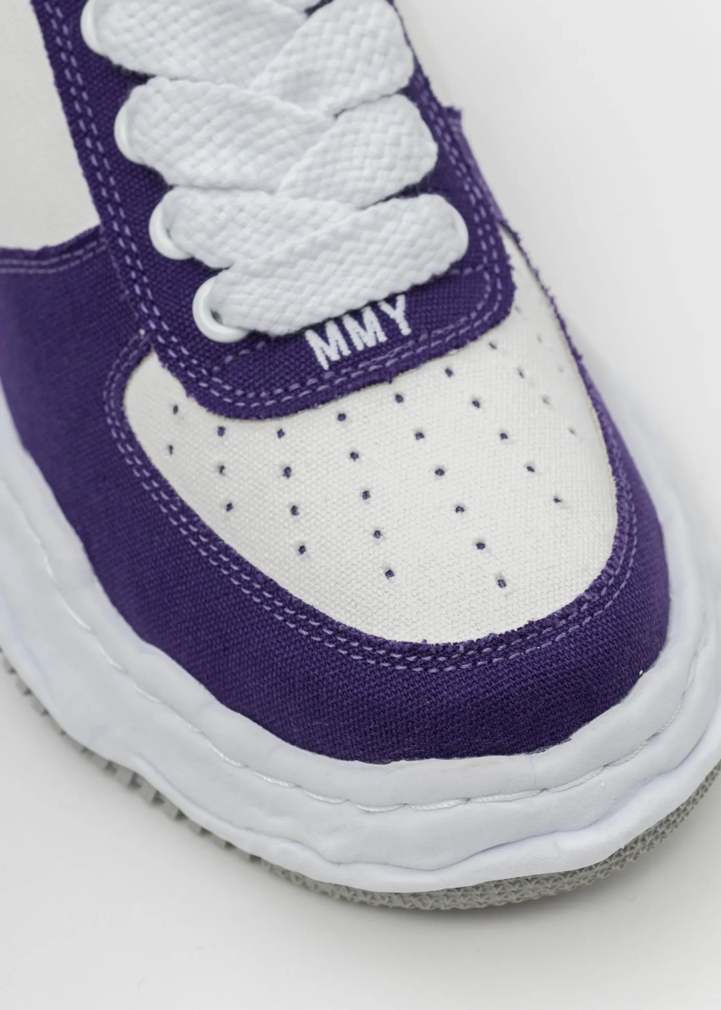 PUR/WHT OG Sole Canvas Low-Top Sneaker (WAYNE LOW)