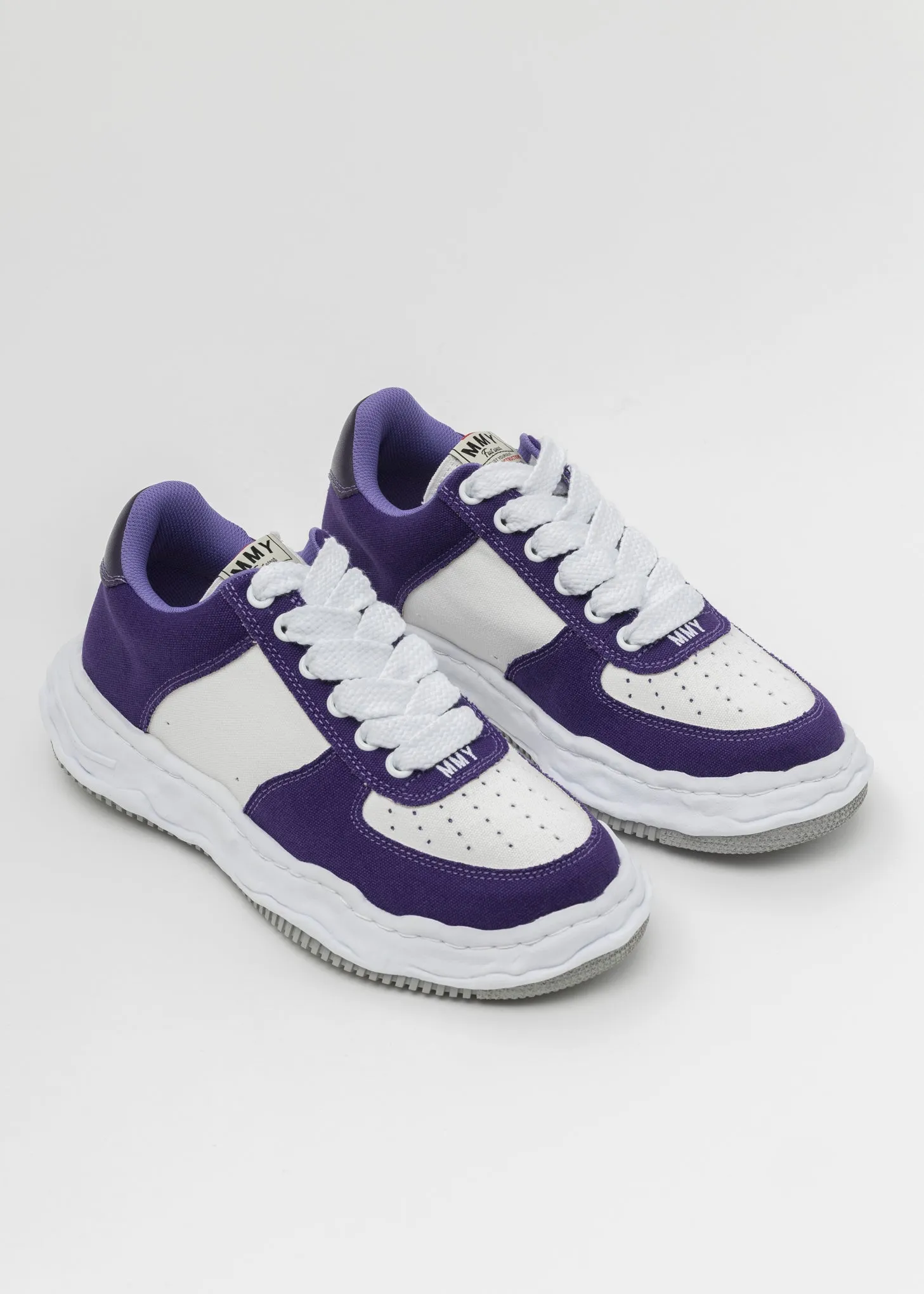 PUR/WHT OG Sole Canvas Low-Top Sneaker (WAYNE LOW)