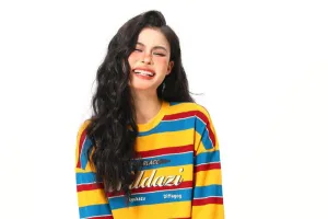 Rainbow Stripe Loose Top