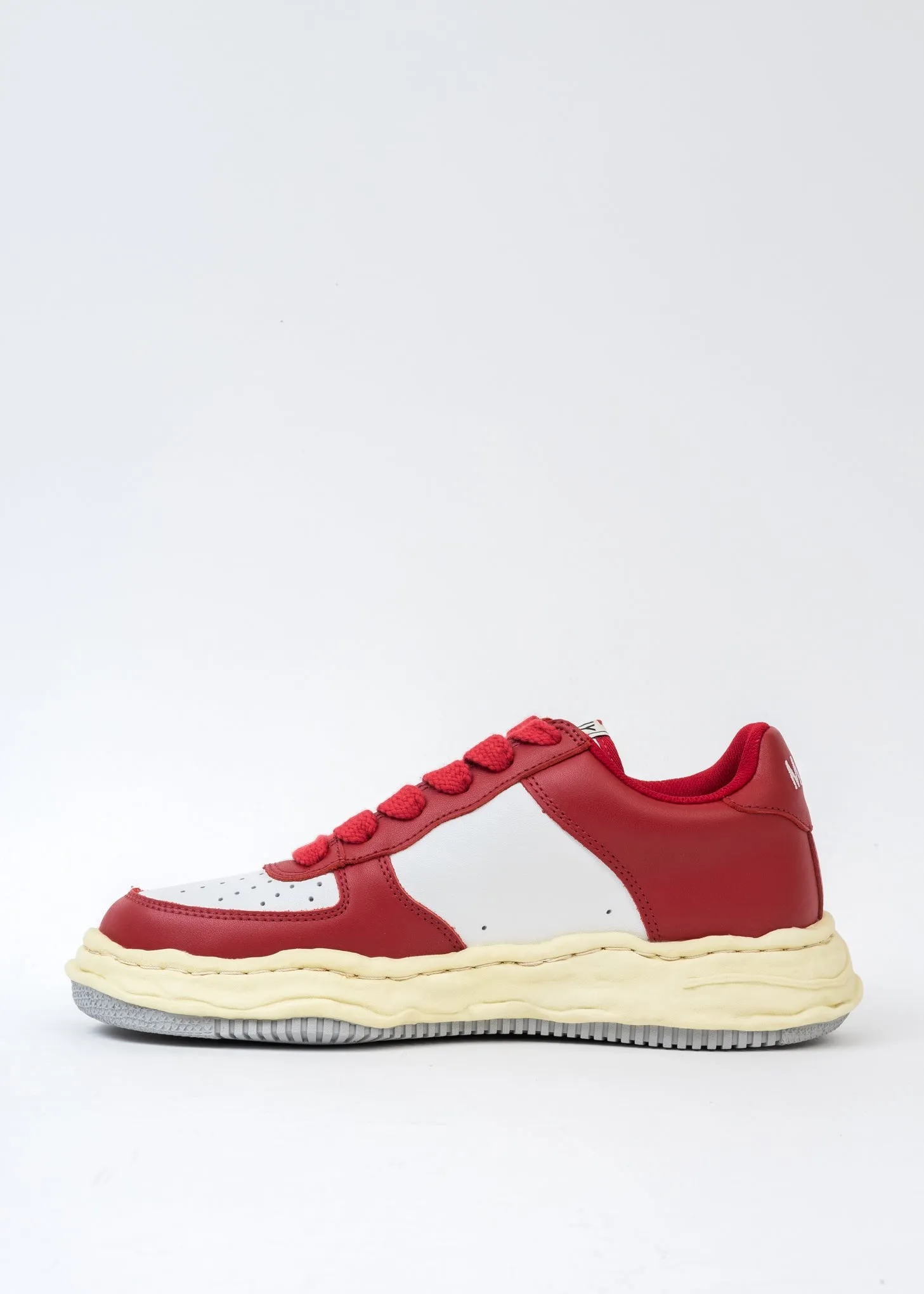Red/White OG Sole Vintage Colour Leather Sneaker (WAYNE LOW)