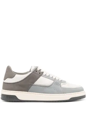 REPRESENT Apex Panelled Sneakers Triple Grey Charcoal Vintage White