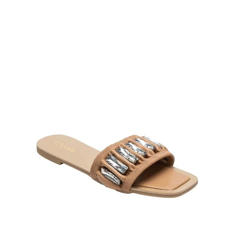 Rhinestone Leisure Flat Sandals