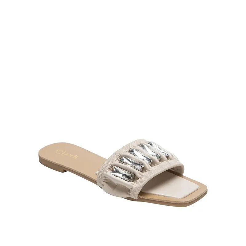 Rhinestone Leisure Flat Sandals
