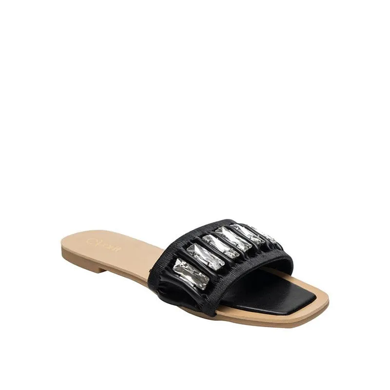 Rhinestone Leisure Flat Sandals