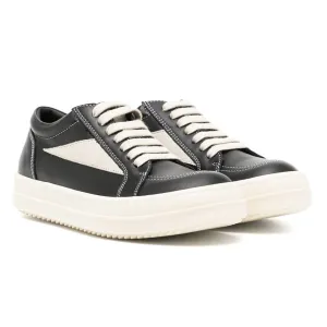 Rick Owens Two Tone Lace Up Sneakers
