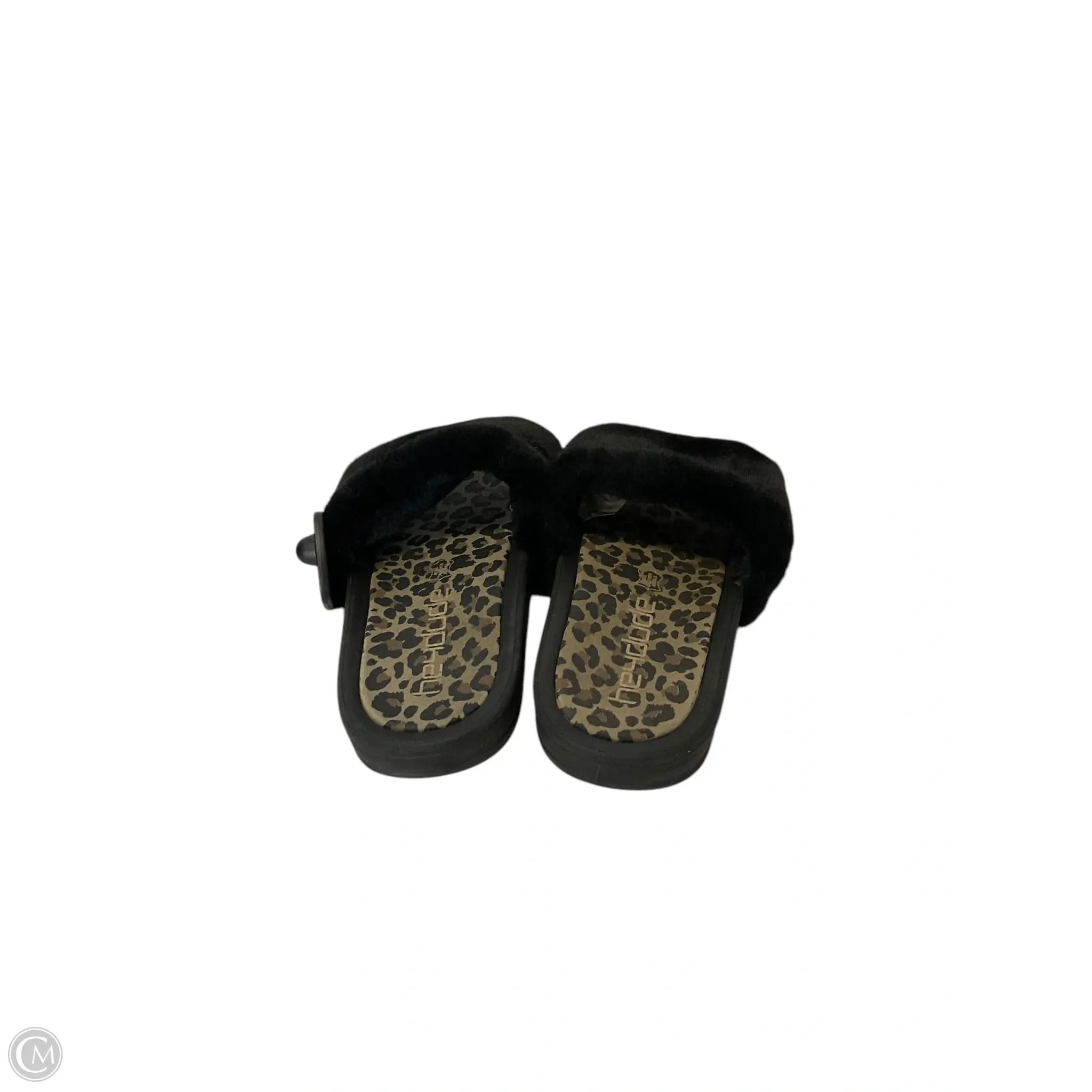 Sandals Flats By Hey Dude In Animal Print, Size: 7
