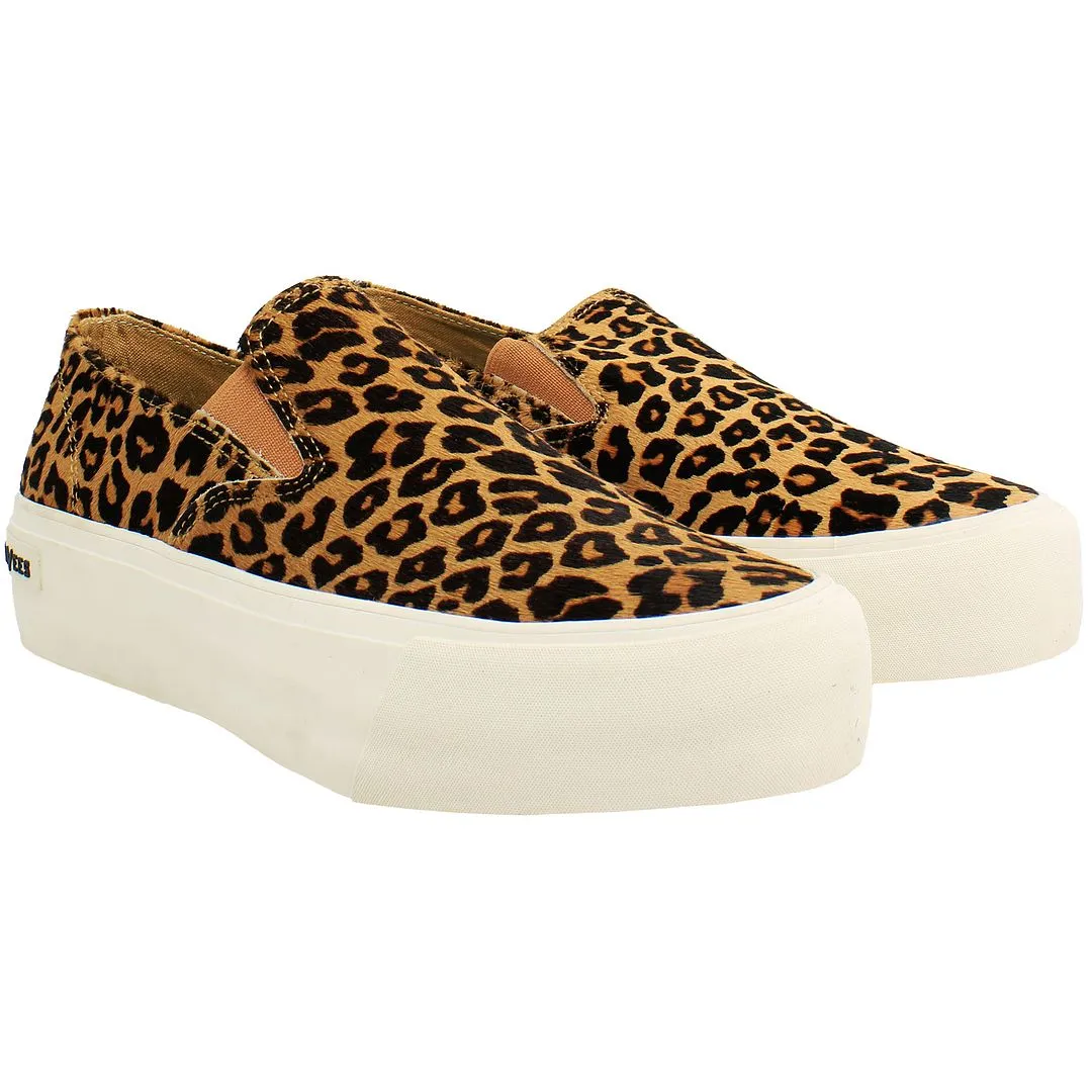 Seavees Baja Platform Standard Womens Brown Shoes