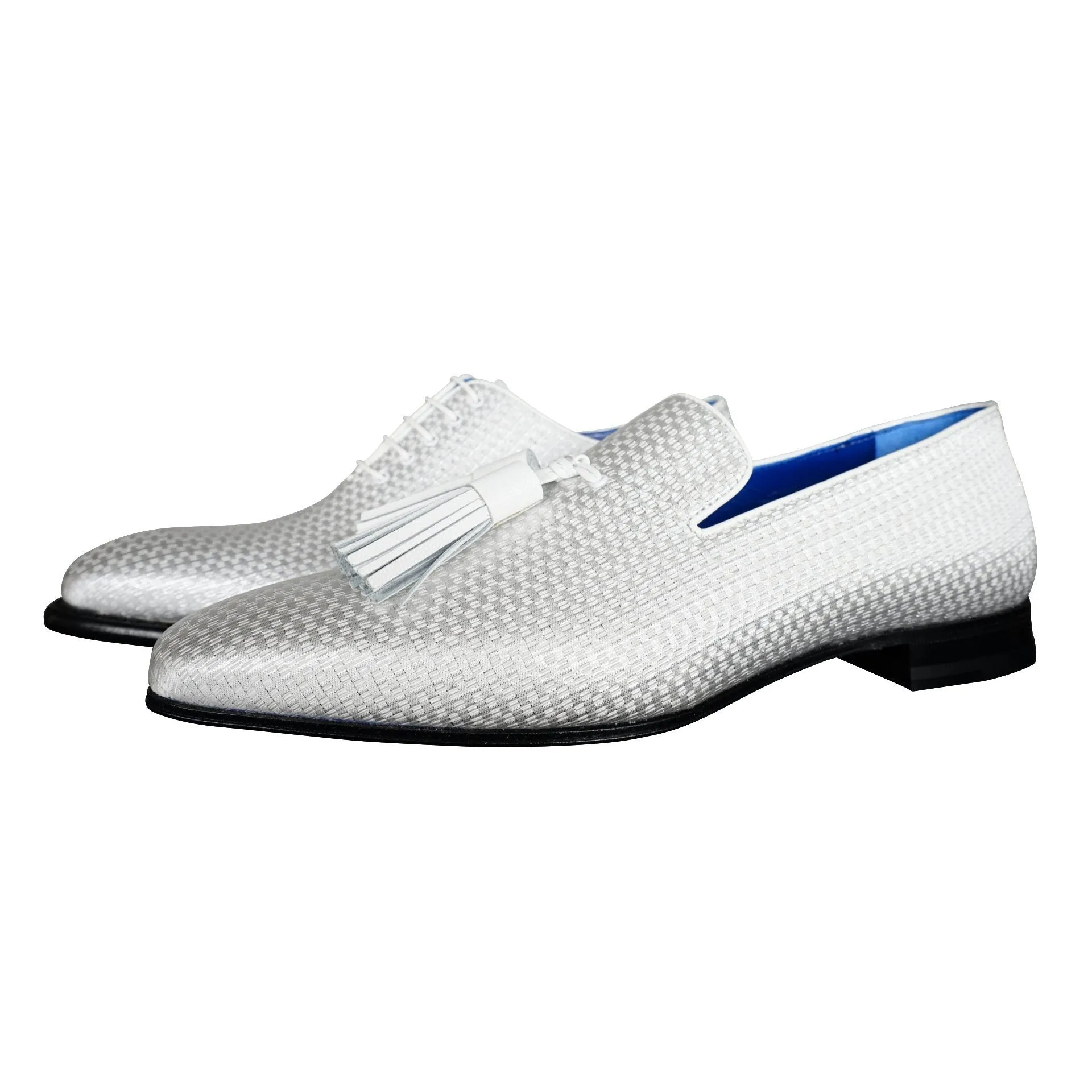 Silver Diamante Tassel Loafer