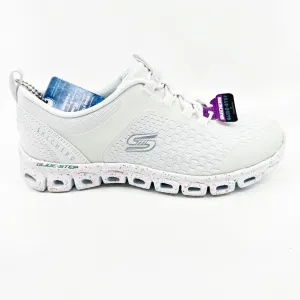 Skechers Glide Step Classic Canvas White Womens Size 5 Athletic Sneakers
