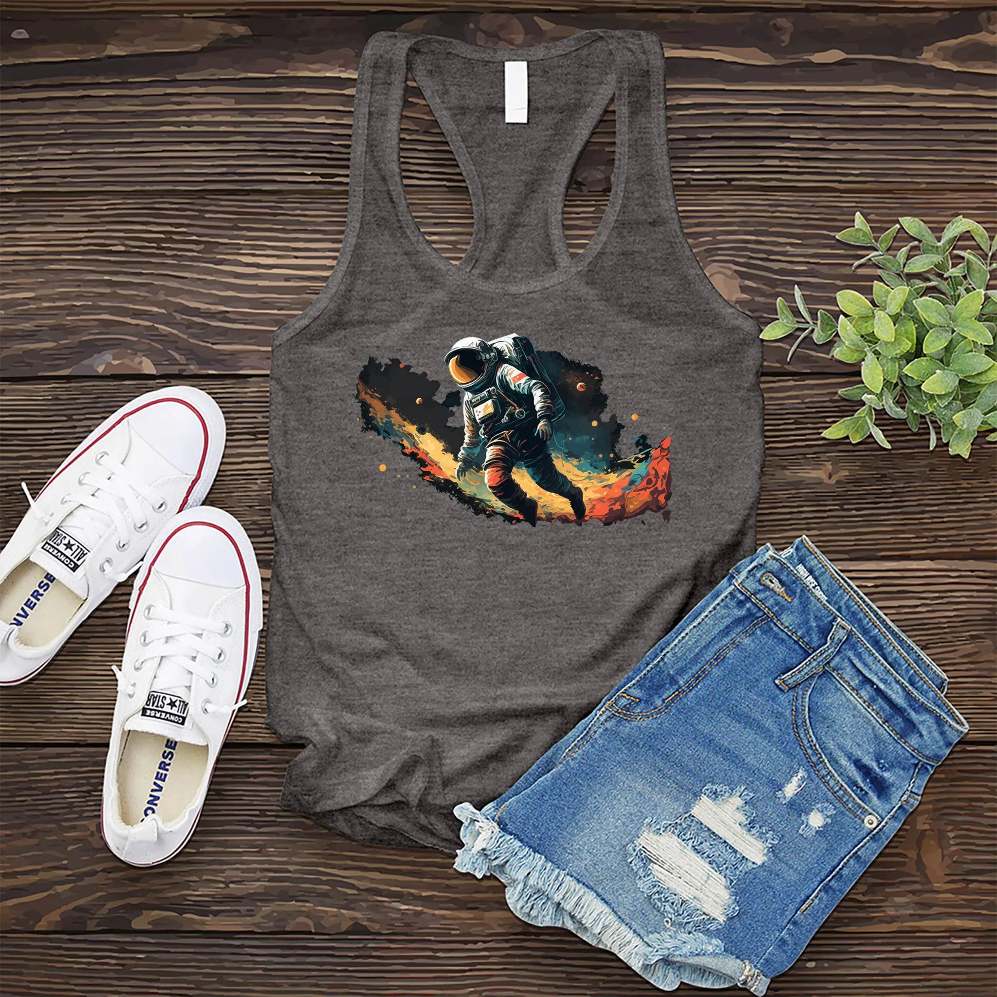 Space Walking Astronaut Women's Tank Top