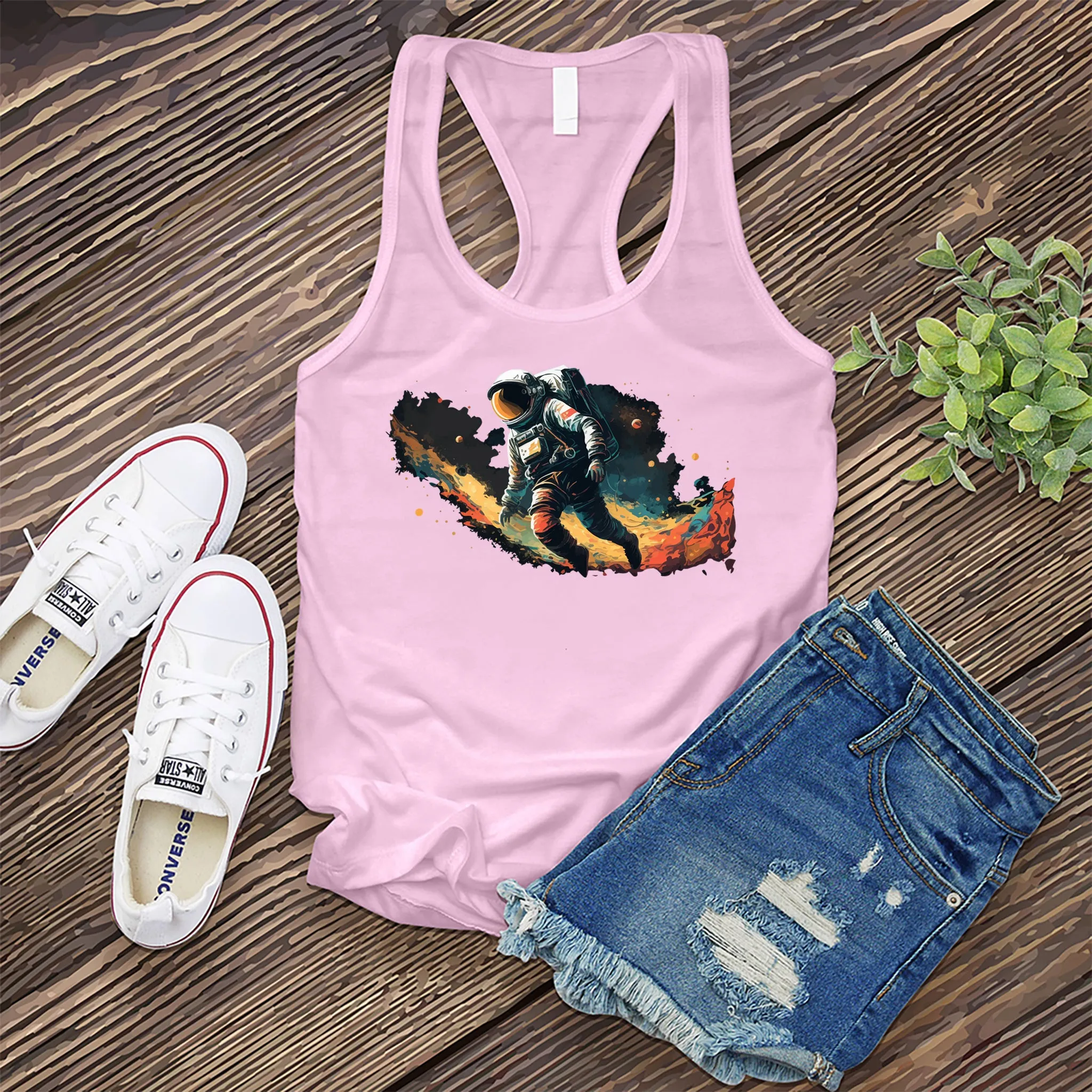 Space Walking Astronaut Women's Tank Top