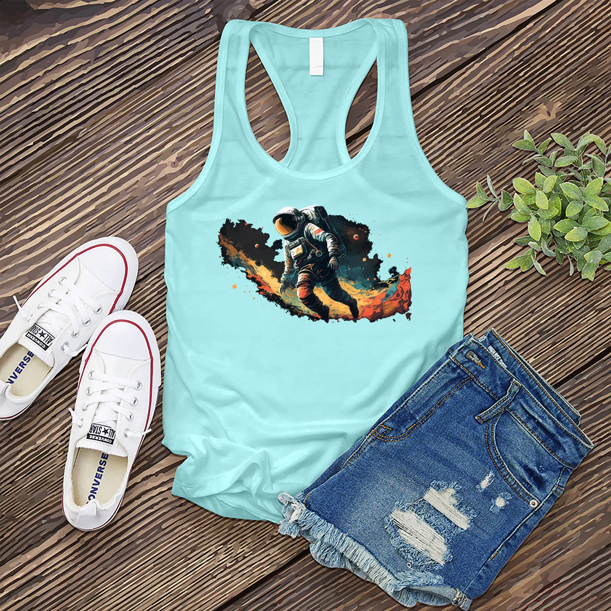 Space Walking Astronaut Women's Tank Top