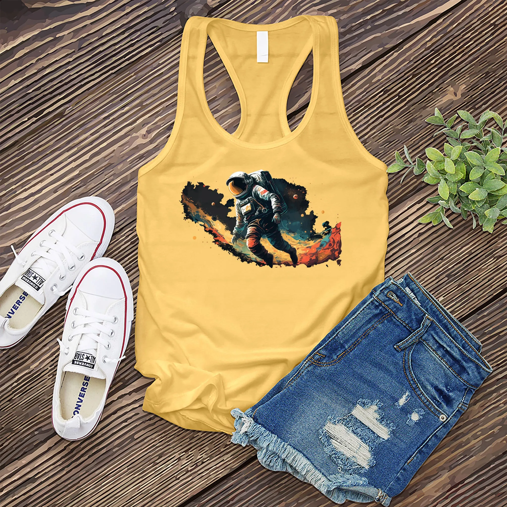 Space Walking Astronaut Women's Tank Top
