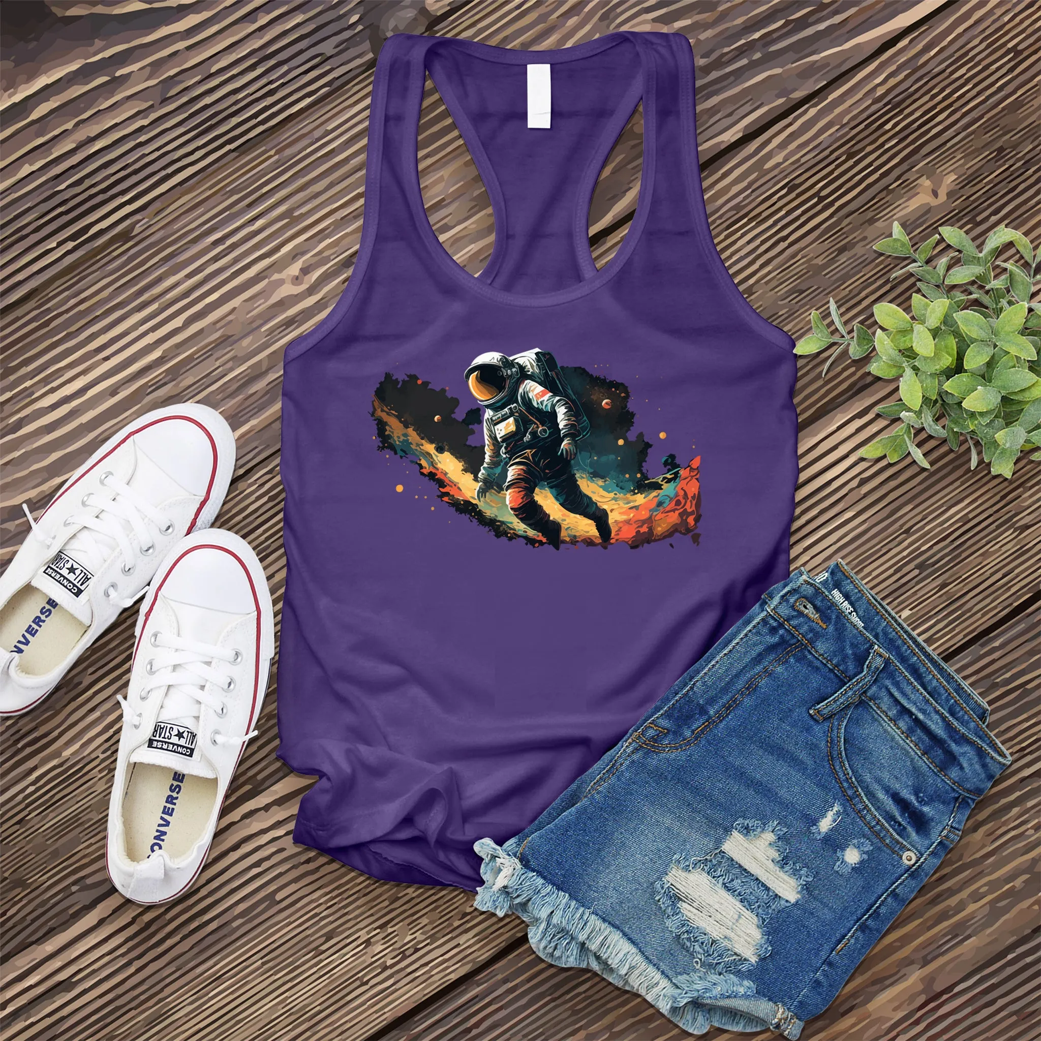 Space Walking Astronaut Women's Tank Top