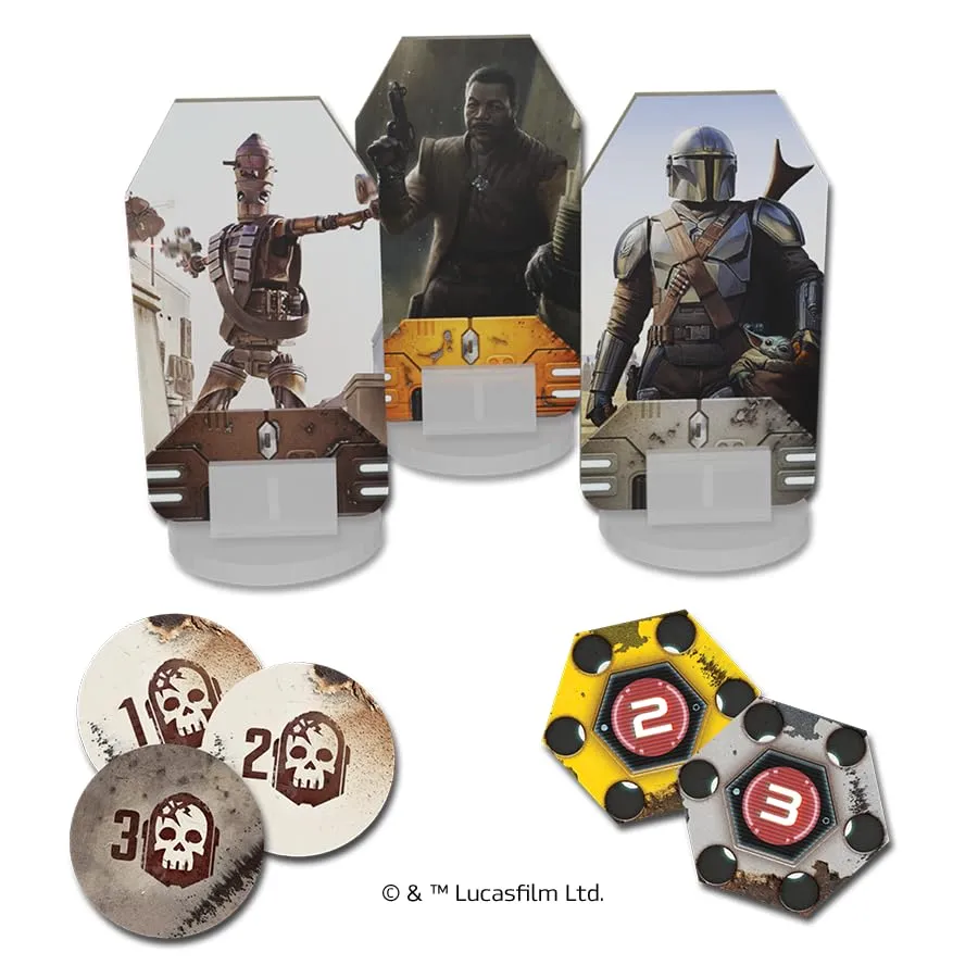 Star Wars: The Mandalorian Adventures Board Game- Cooperative Missions Inspired by Season 1 Strategy Game for Kids and Adults, Ages 12 , 1-4 Players, 30-60 Minute Playtime, Made by Unexpected Games