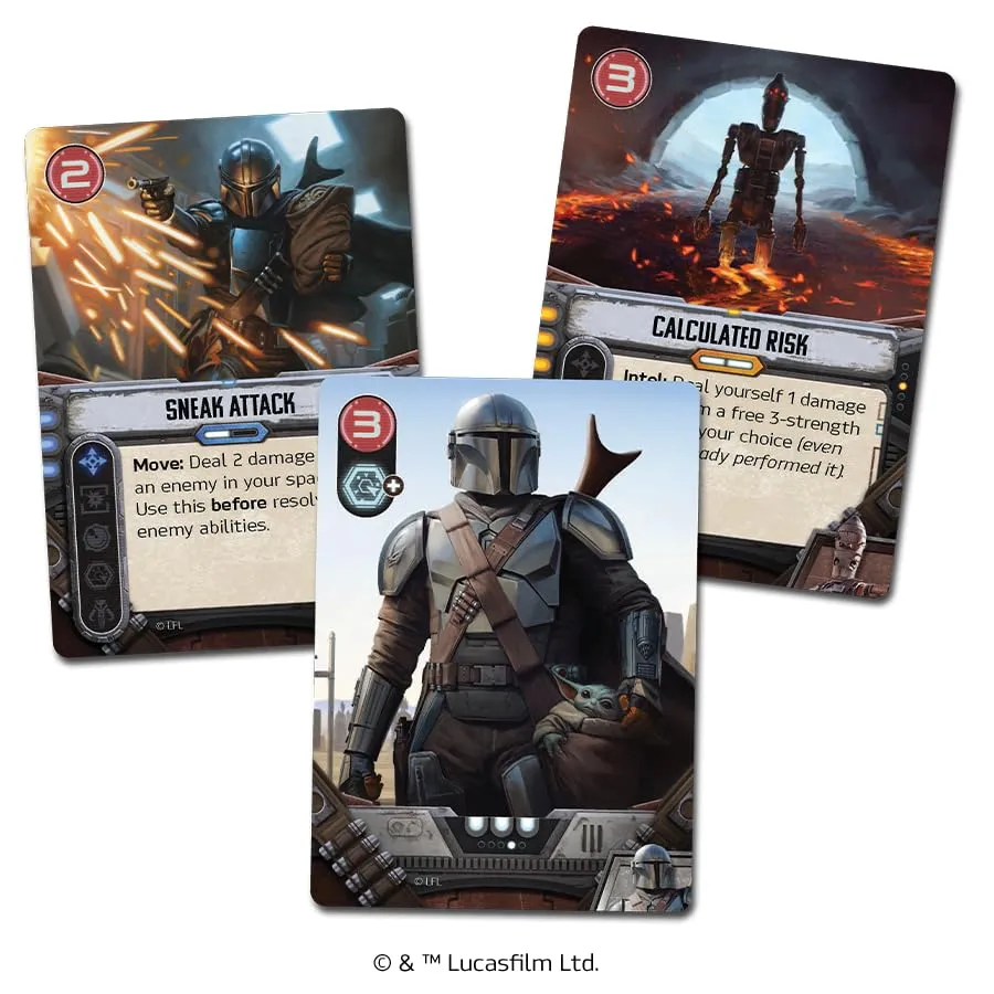 Star Wars: The Mandalorian Adventures Board Game- Cooperative Missions Inspired by Season 1 Strategy Game for Kids and Adults, Ages 12 , 1-4 Players, 30-60 Minute Playtime, Made by Unexpected Games
