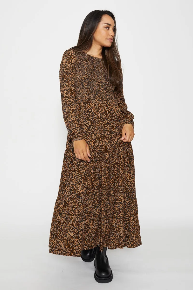 Stella   Gemma - Darryl Dress - Mocha Zebra