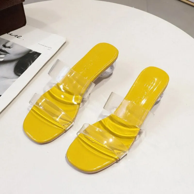 Summer Sandals Clear Transparent Slippers