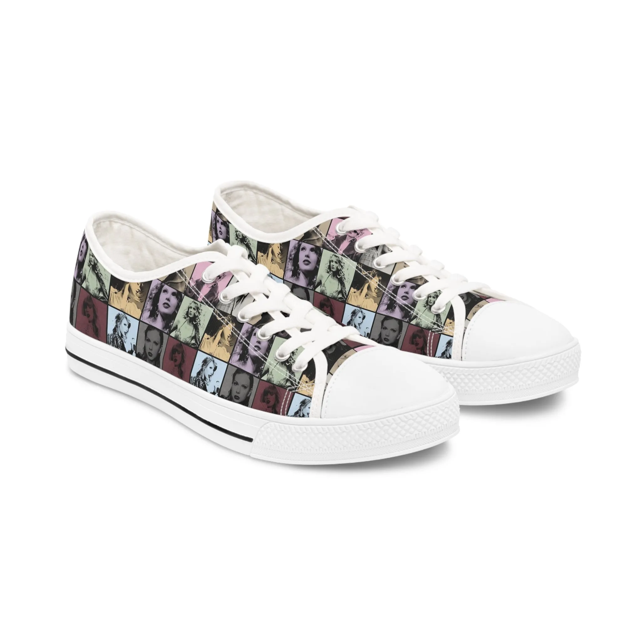 Taylor Swift Eras Collage Women's Low Top Sneakers