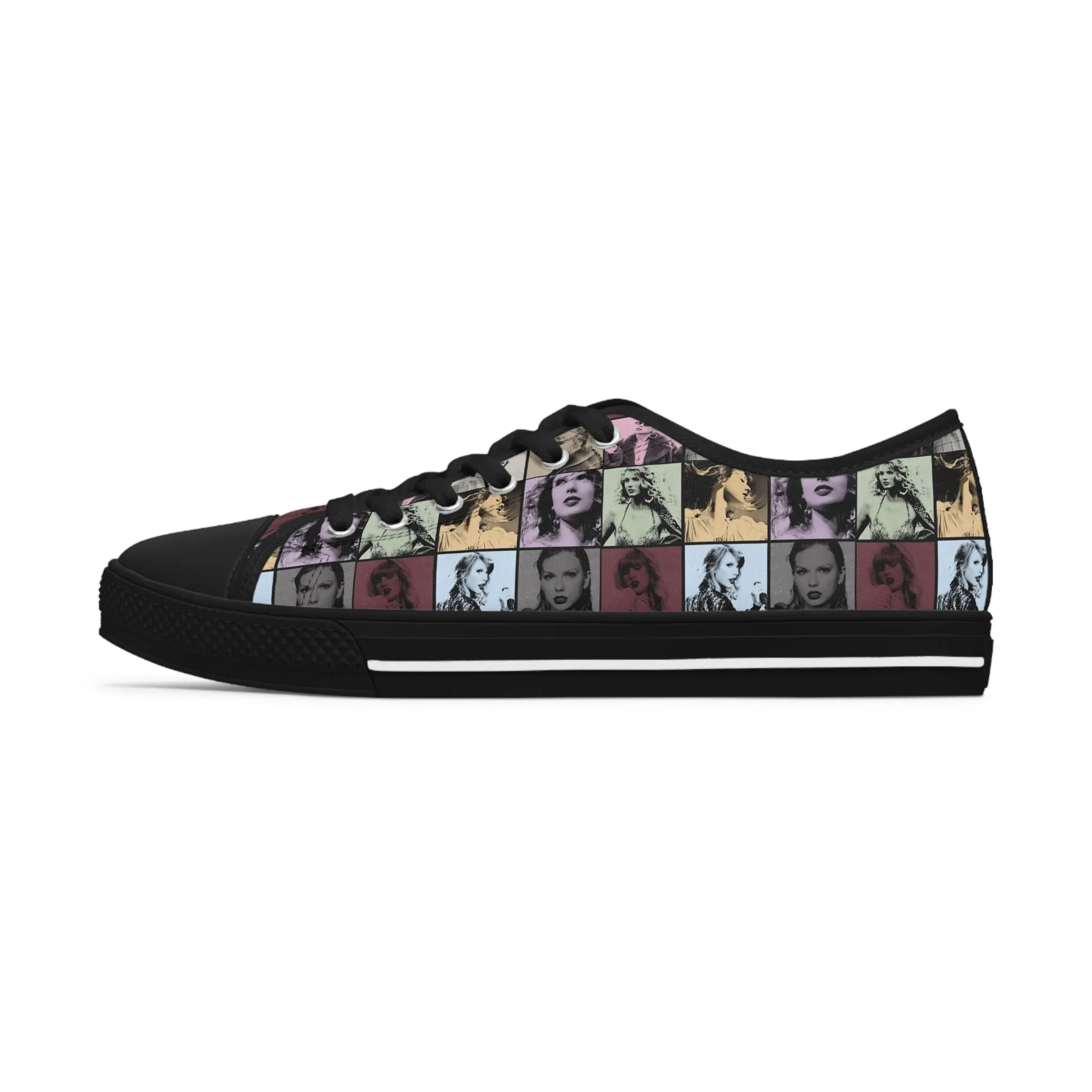 Taylor Swift Eras Collage Women's Low Top Sneakers