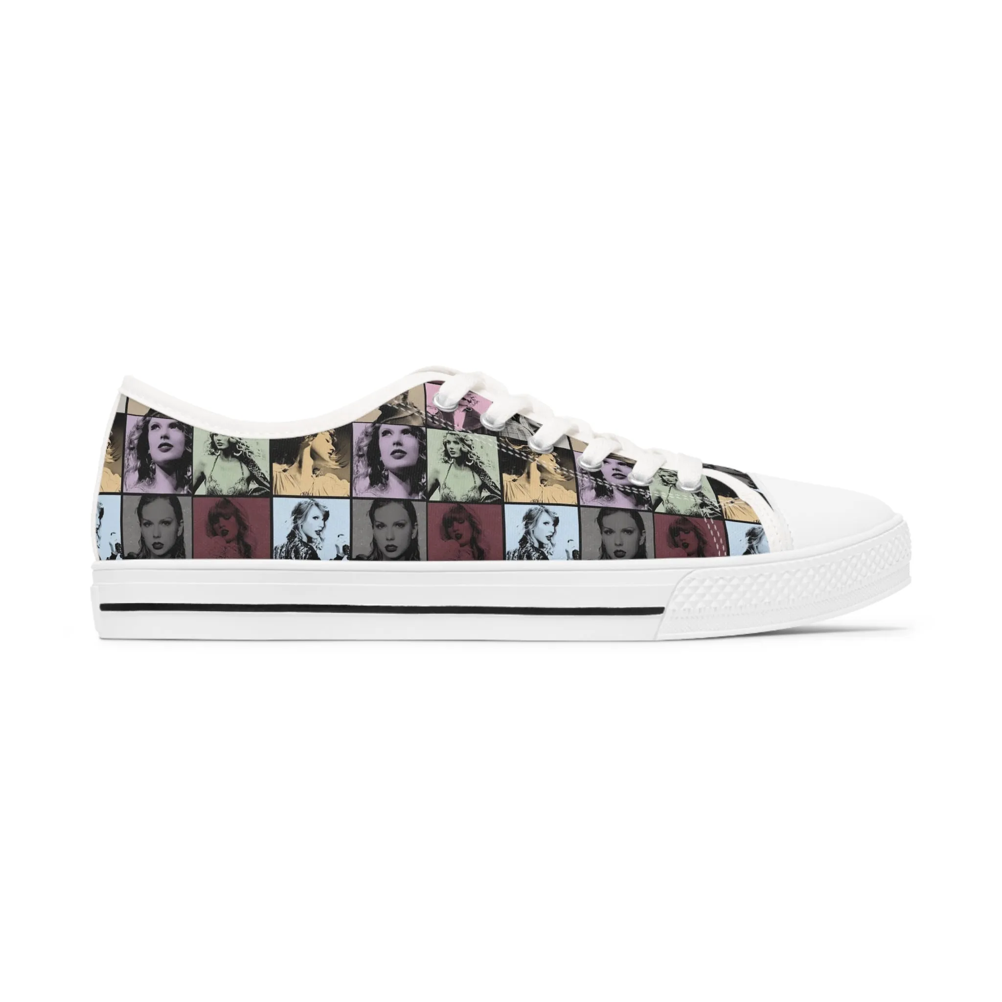 Taylor Swift Eras Collage Women's Low Top Sneakers
