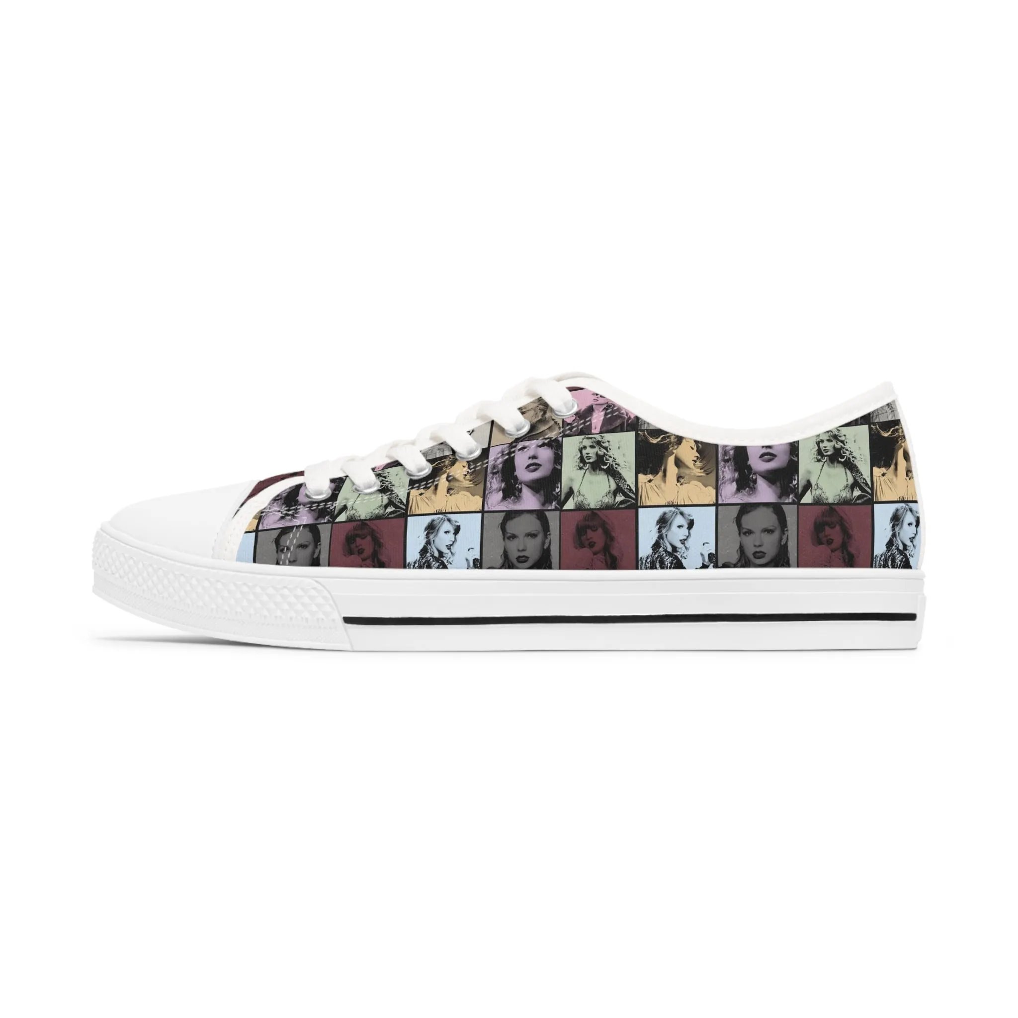 Taylor Swift Eras Collage Women's Low Top Sneakers