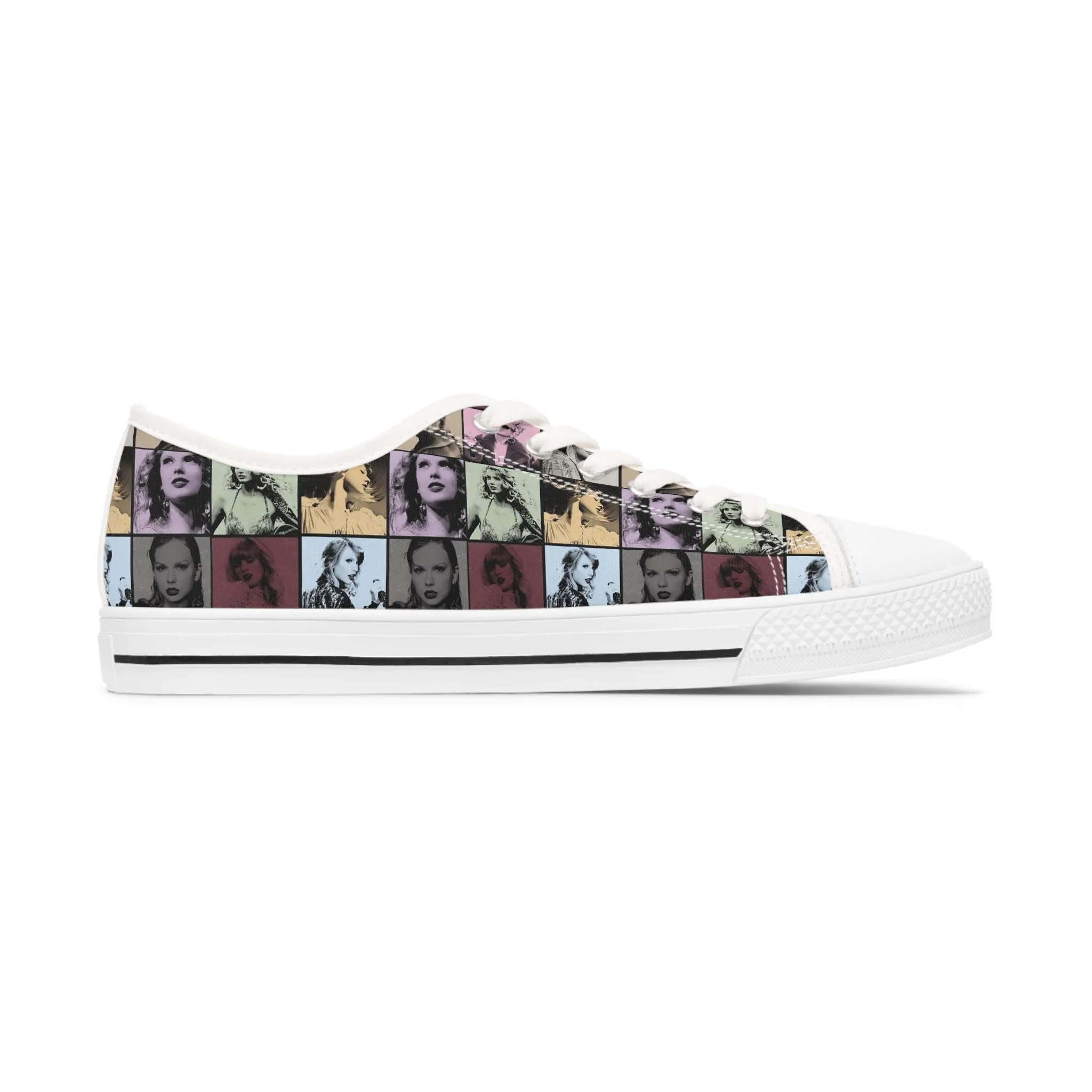 Taylor Swift Eras Collage Women's Low Top Sneakers
